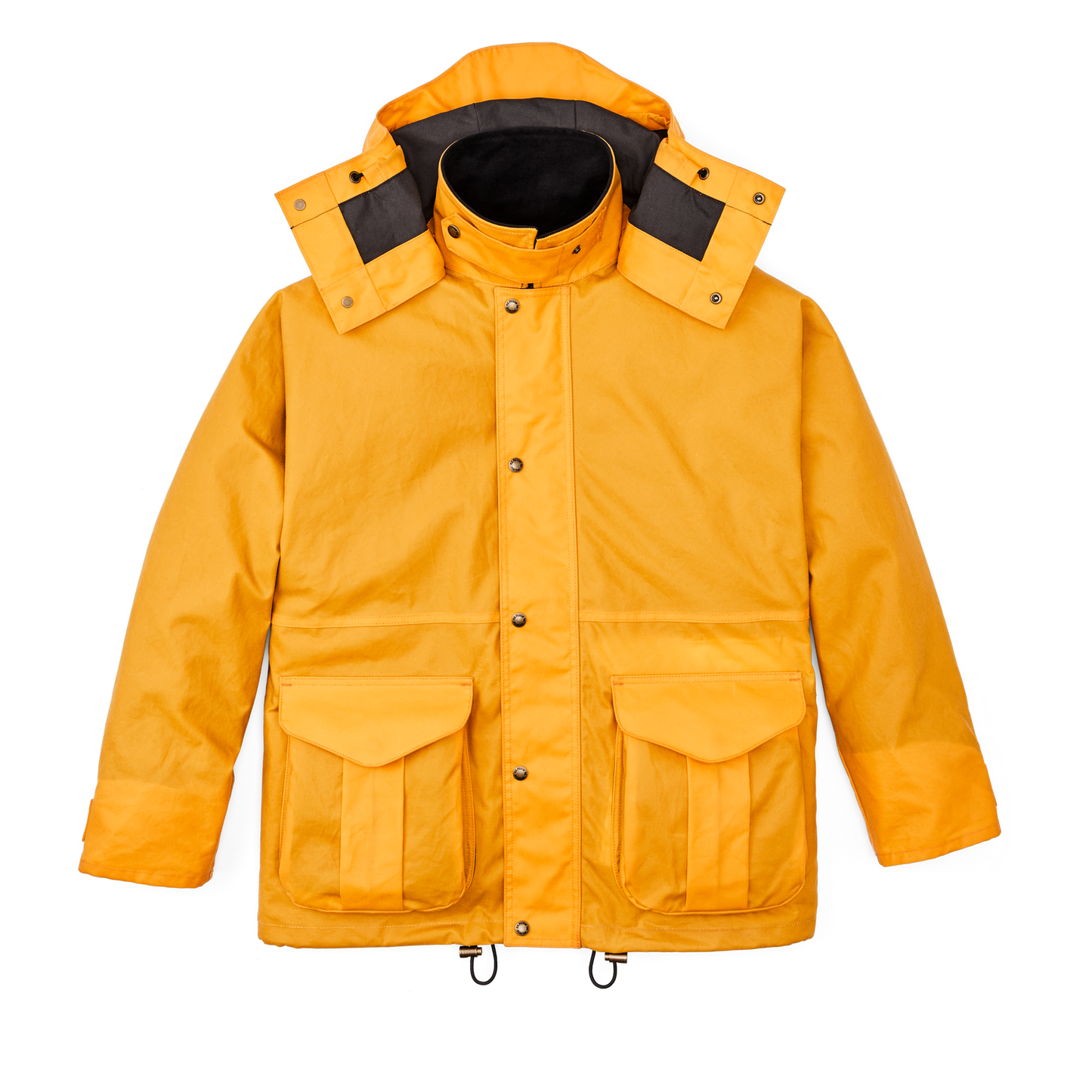 Front-facing image of the Filson Foul Weather Jacket - Larch Gold