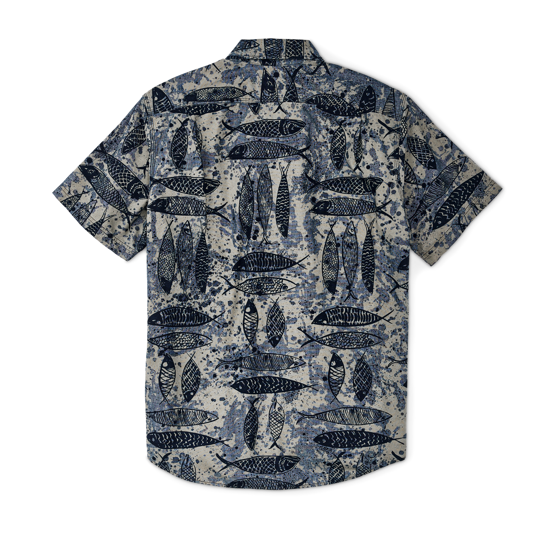 Alternate view of the Filson Short Sleeve Chambray Shirt  - Blue Ink Fish Print