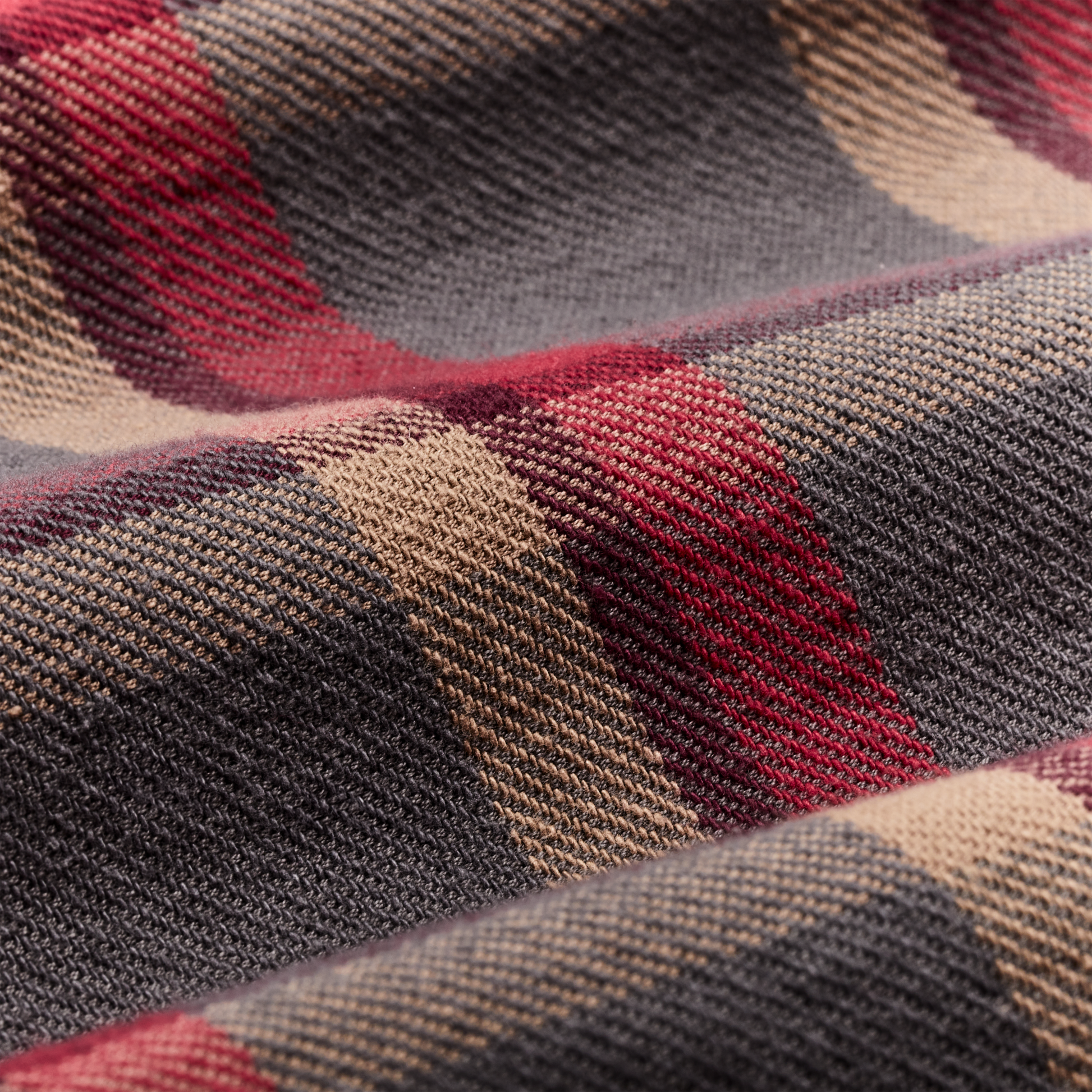 Alternate view of the Filson Vintage Flannel Work Shirt - Gray / Red / Multi Plaid