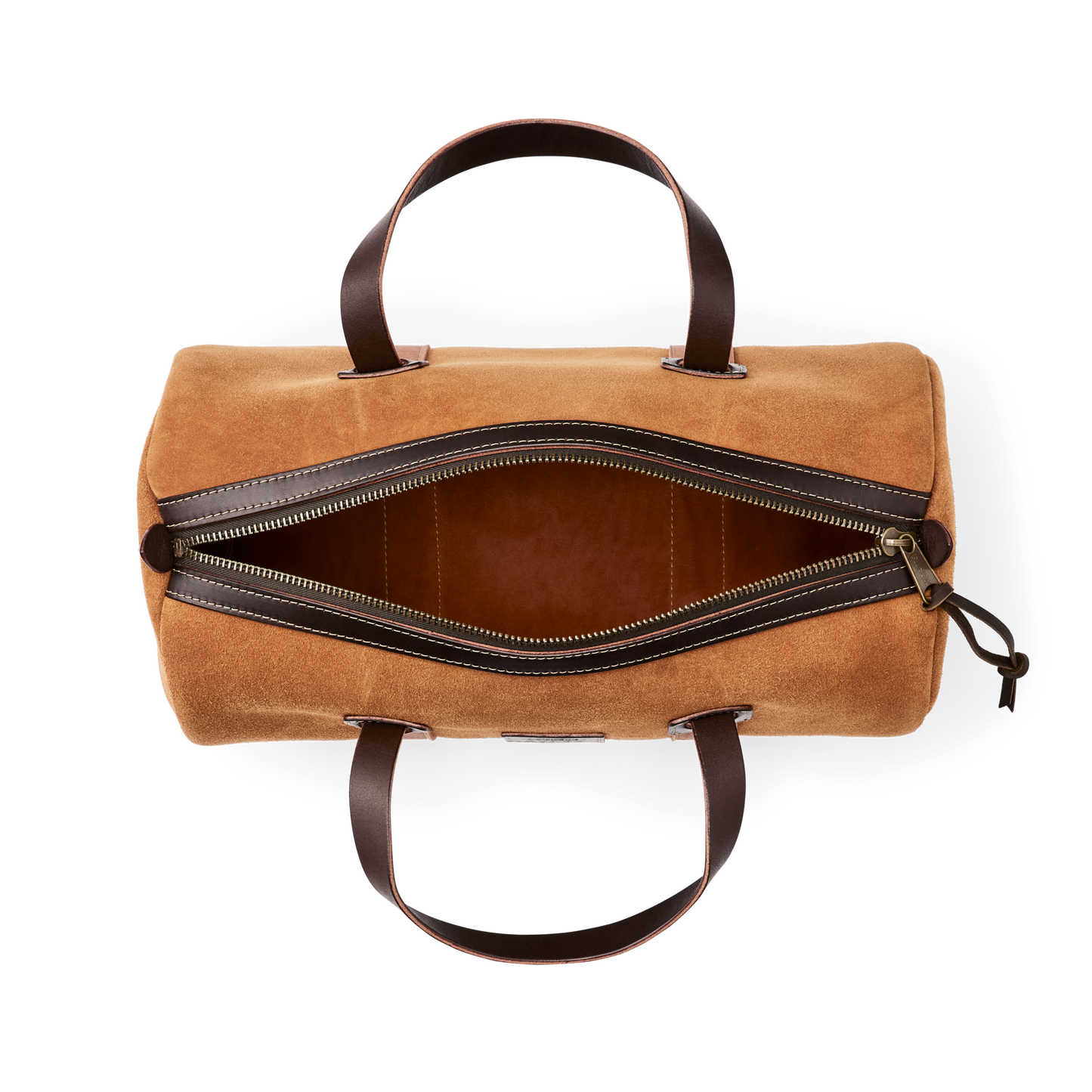 Alternate view of the Filson Filson Workshop Suede Duffle Bag - Saddle Brown