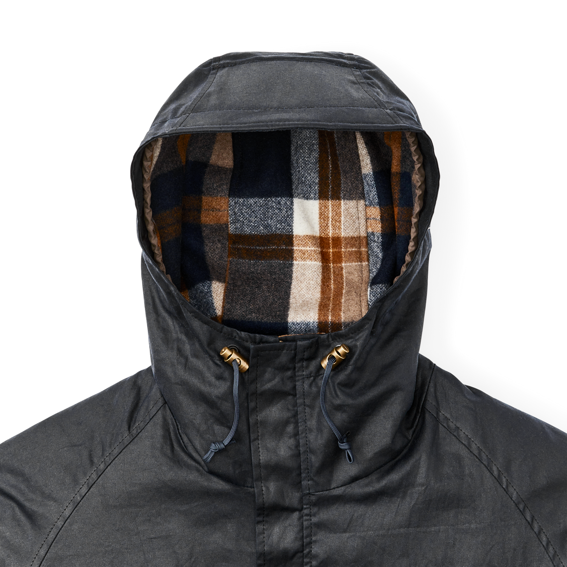 Alternate view of the Filson Filson X Freeman Wool Lined Raincoat - Navy / Bronze