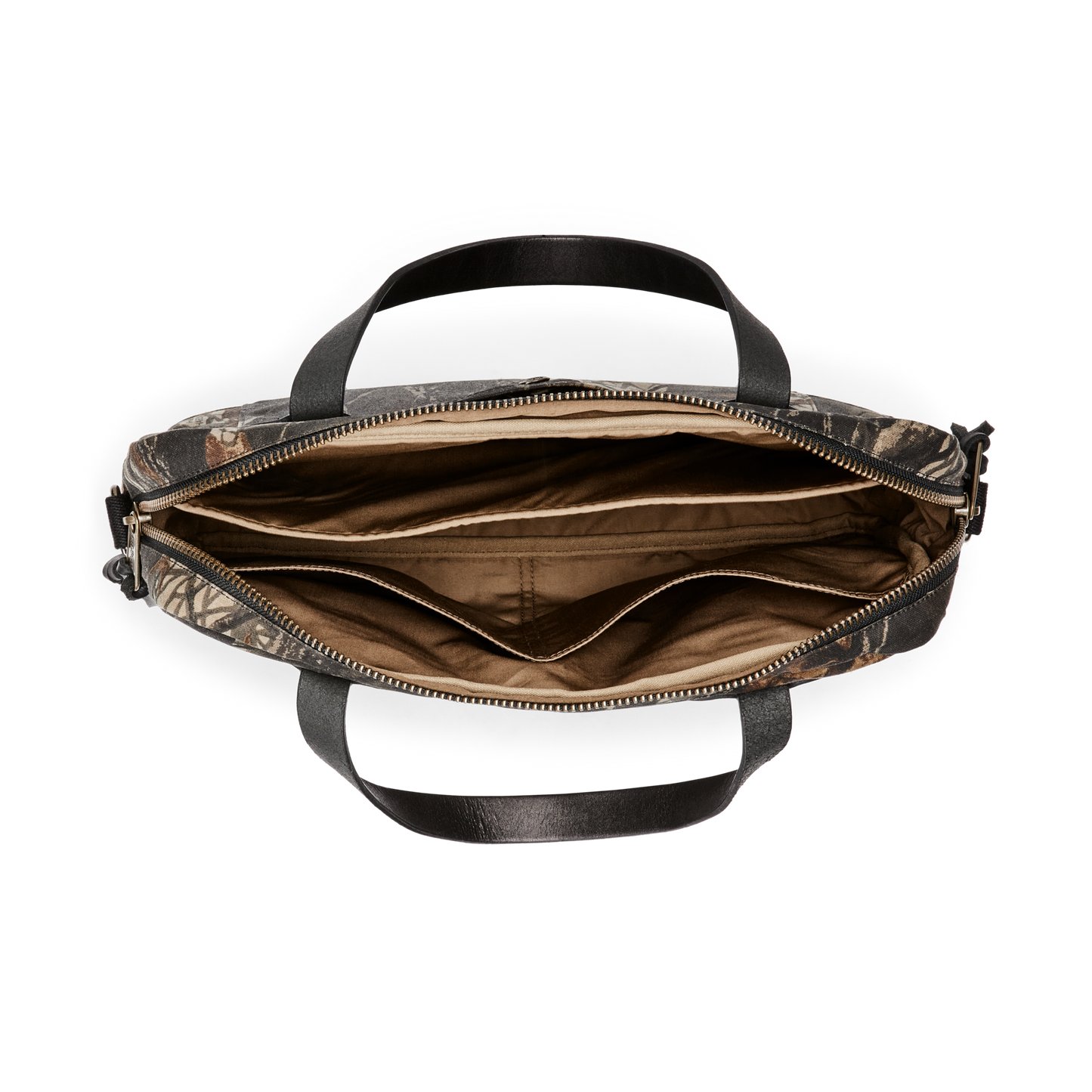 Alternate view of the Filson Tin Cloth Compact Briefcase - Realtree Hardwoods Camo