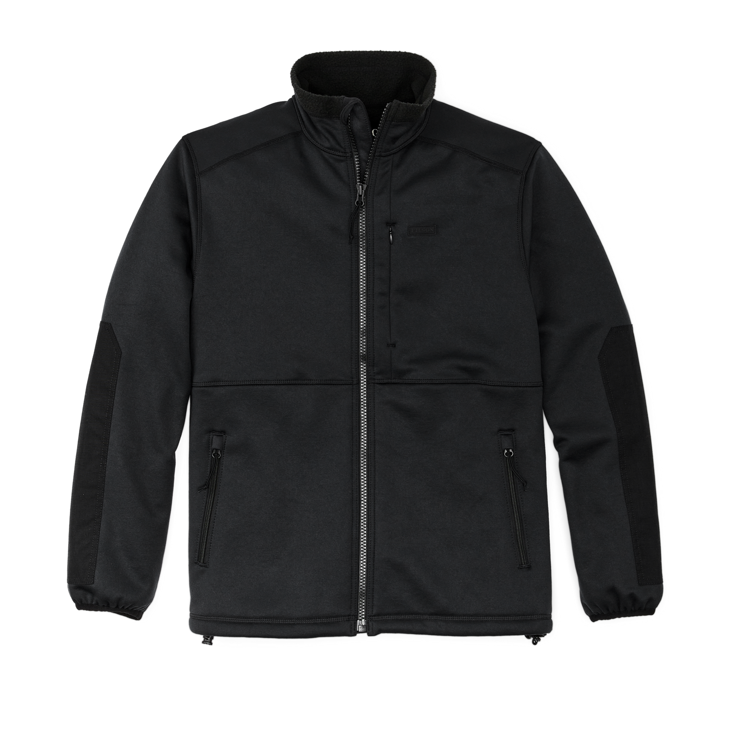 Front-facing image of the Filson Granite Spire Fleece Jacket - Black