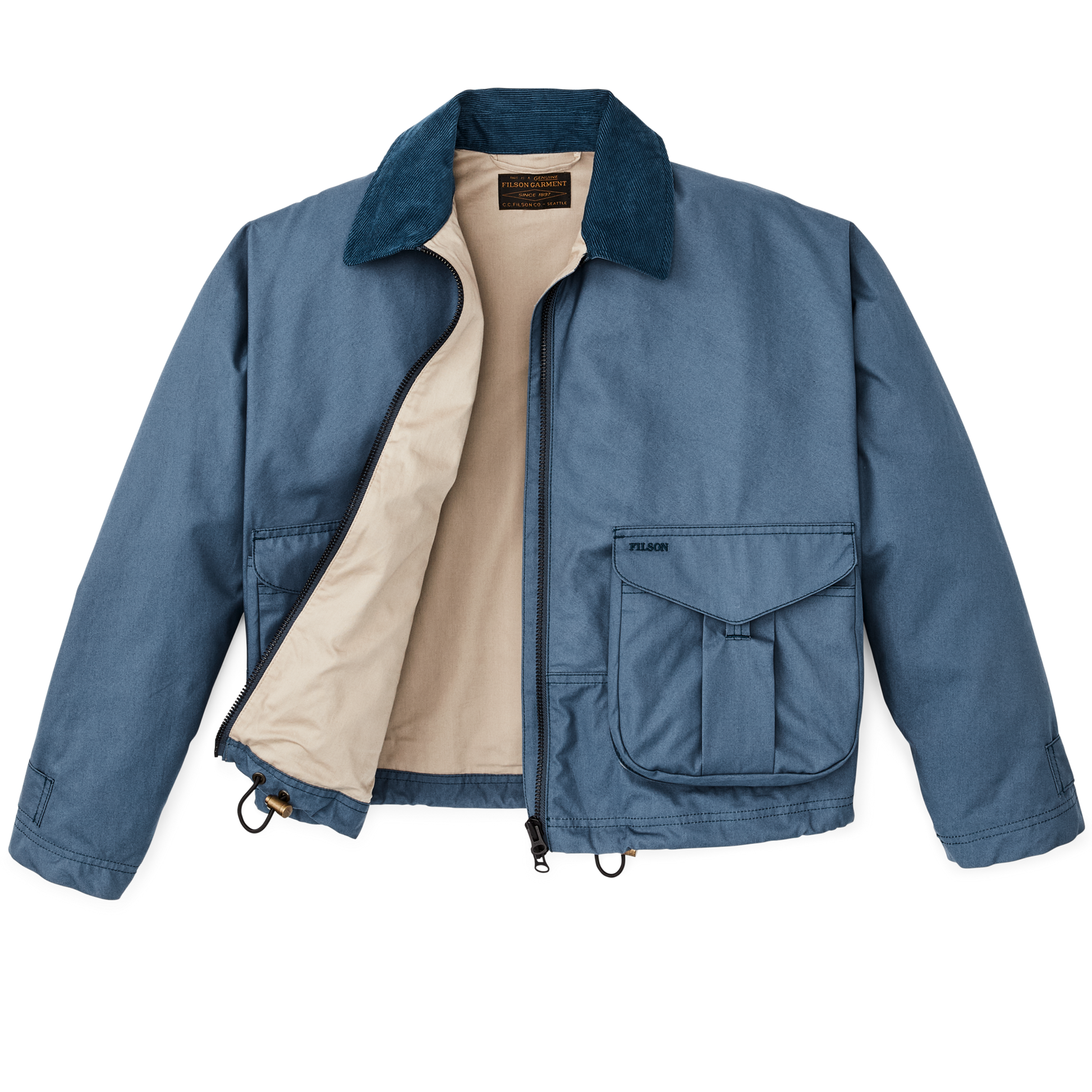 Alternate view of the Filson Women's Aviator Cloth Short Work Jacket - Flag Blue