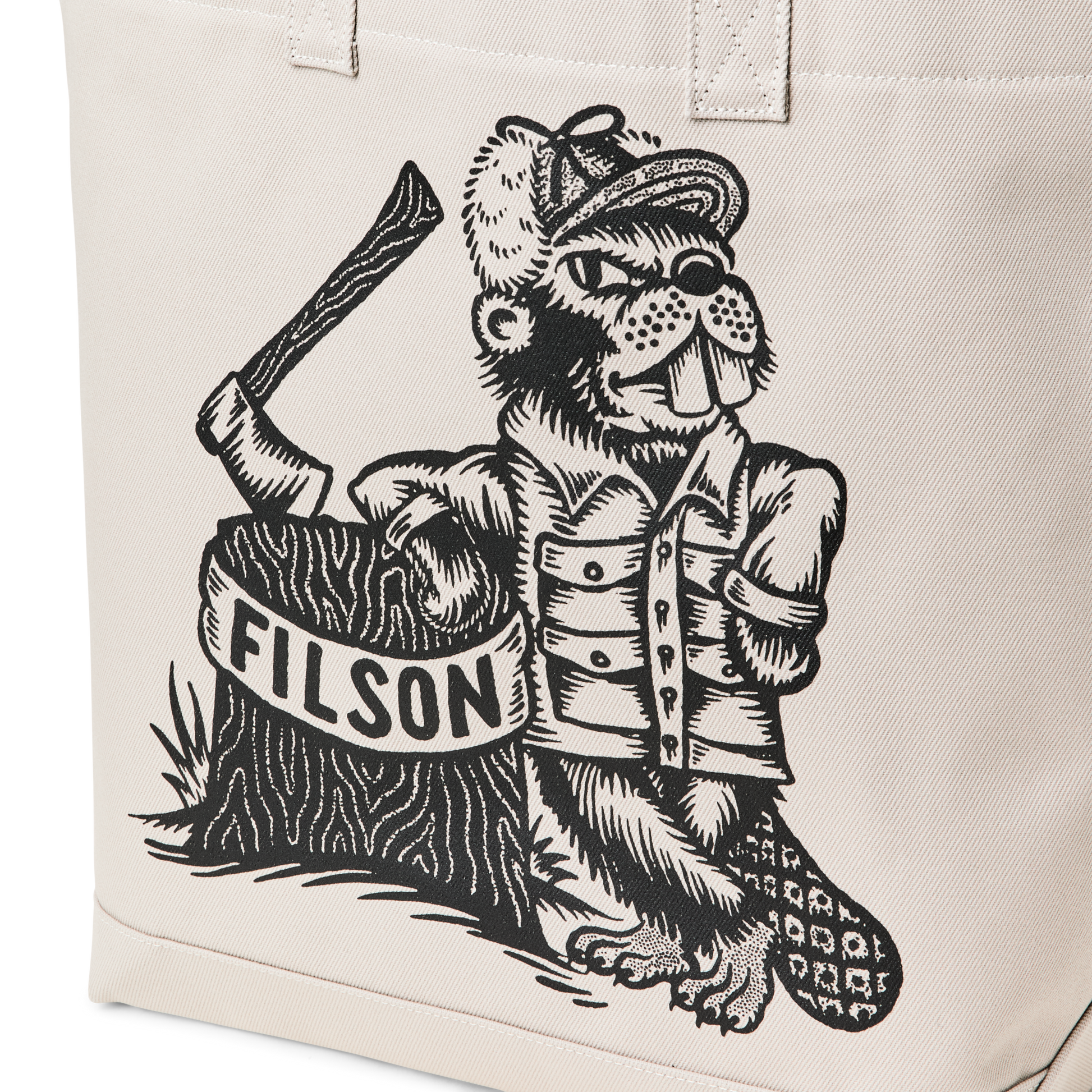 Alternate view of the Filson Kyler Martz Graphic Utility Tote - Twine / Beaver