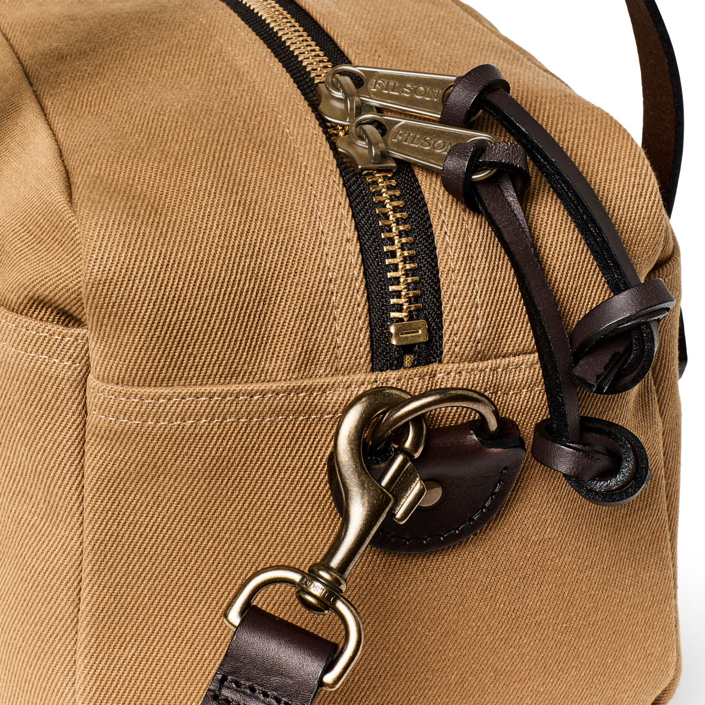 Alternate view of the Filson Rugged Twill Xs Compact Duffle Bag - Tan