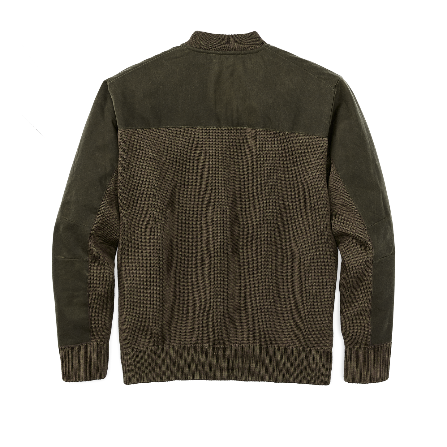 Alternate view of the Filson Henley Guide Sweater - Peat Green