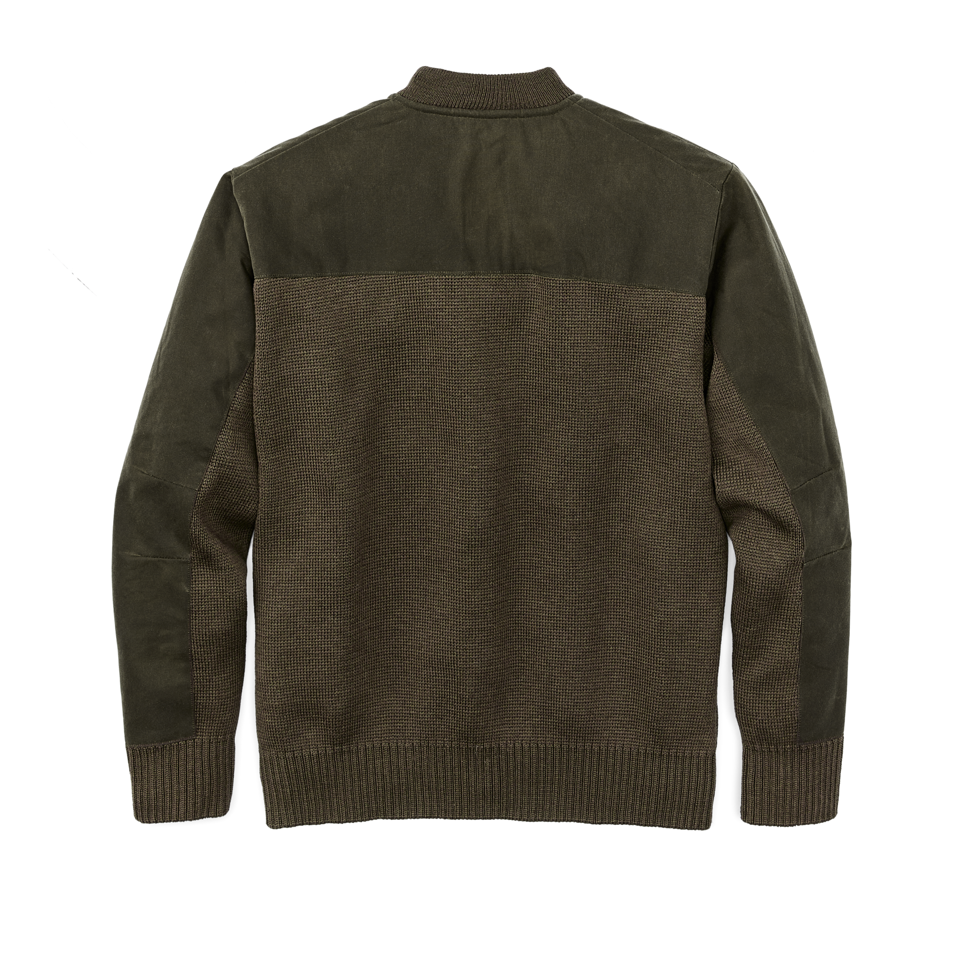 Alternate view of the Filson Henley Guide Sweater - Peat Green