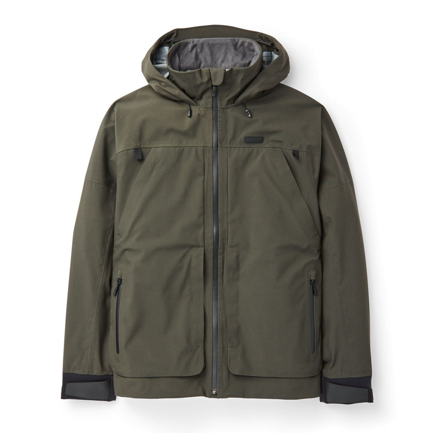 Front-facing image of the Filson Skagit Rain Jacket  - Peat