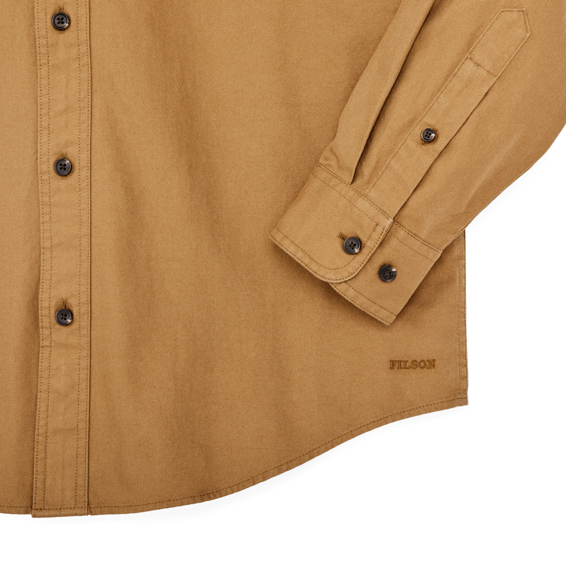 Alternate view of the Filson Lightweight Alaskan Guide Shirt - Golden Tan