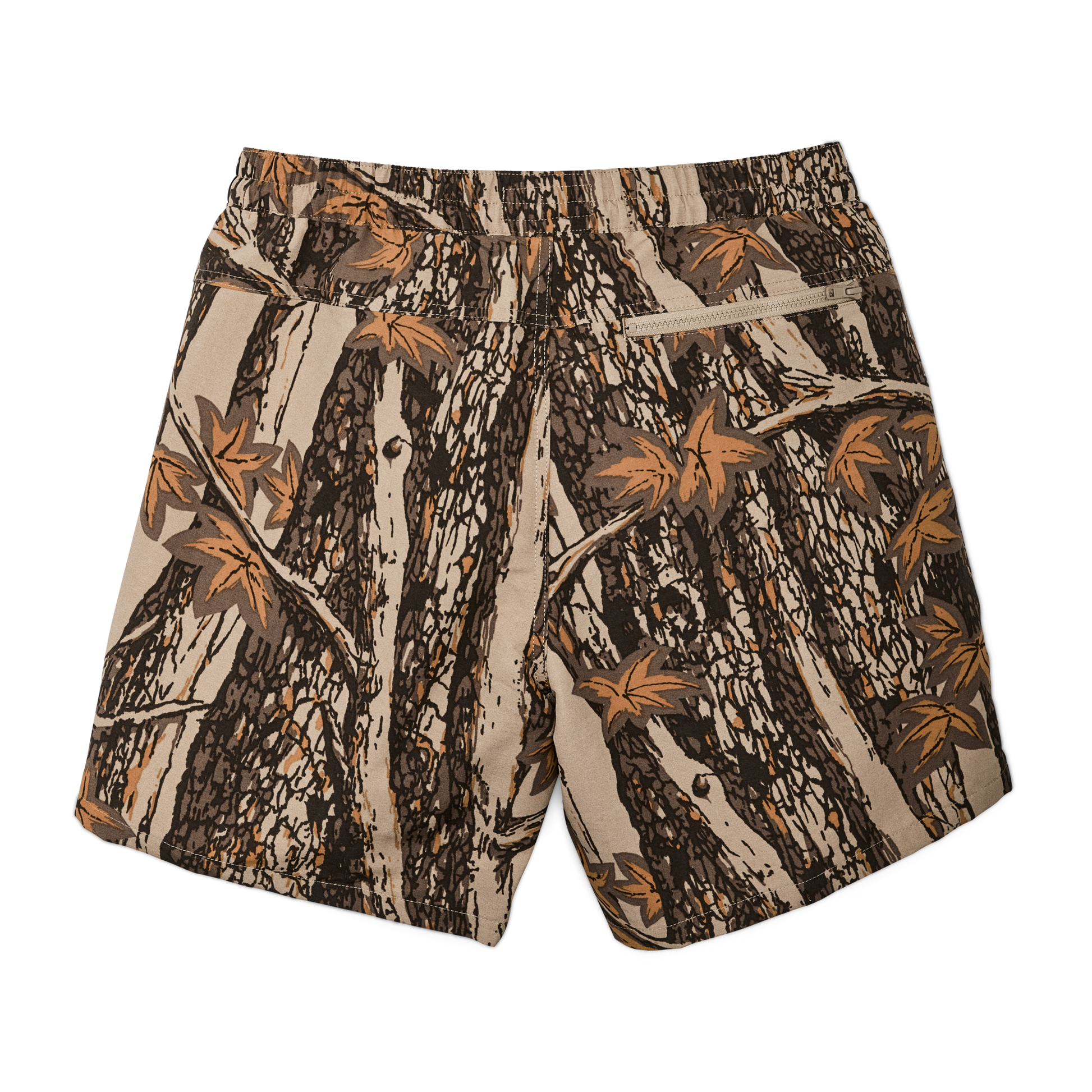 Alternate view of the Filson Cooper Lake Trunks  - Maple Bark Camo / Tan