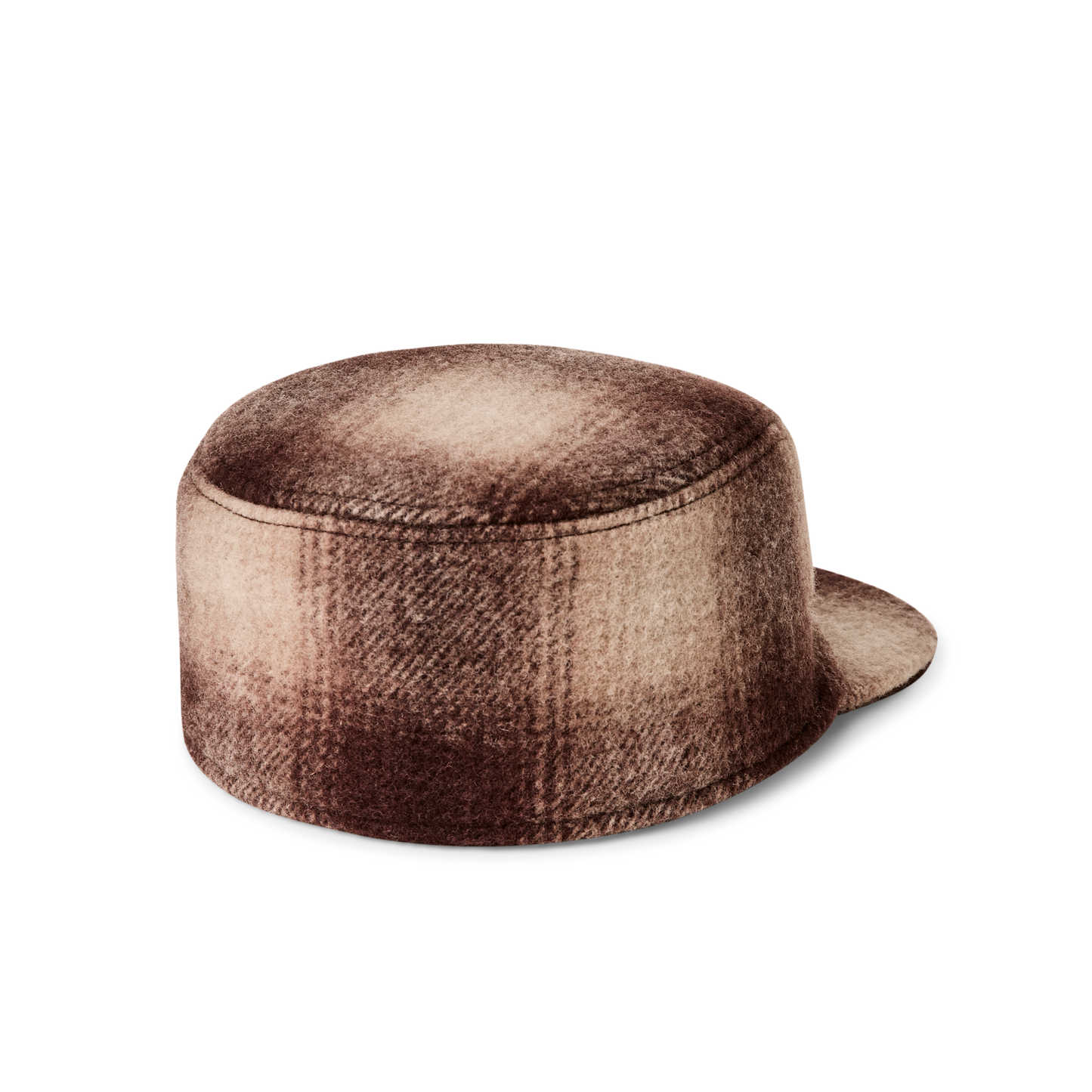 Alternate view of the Filson Mackinaw Wool Cap - Brown / Tan Ombre