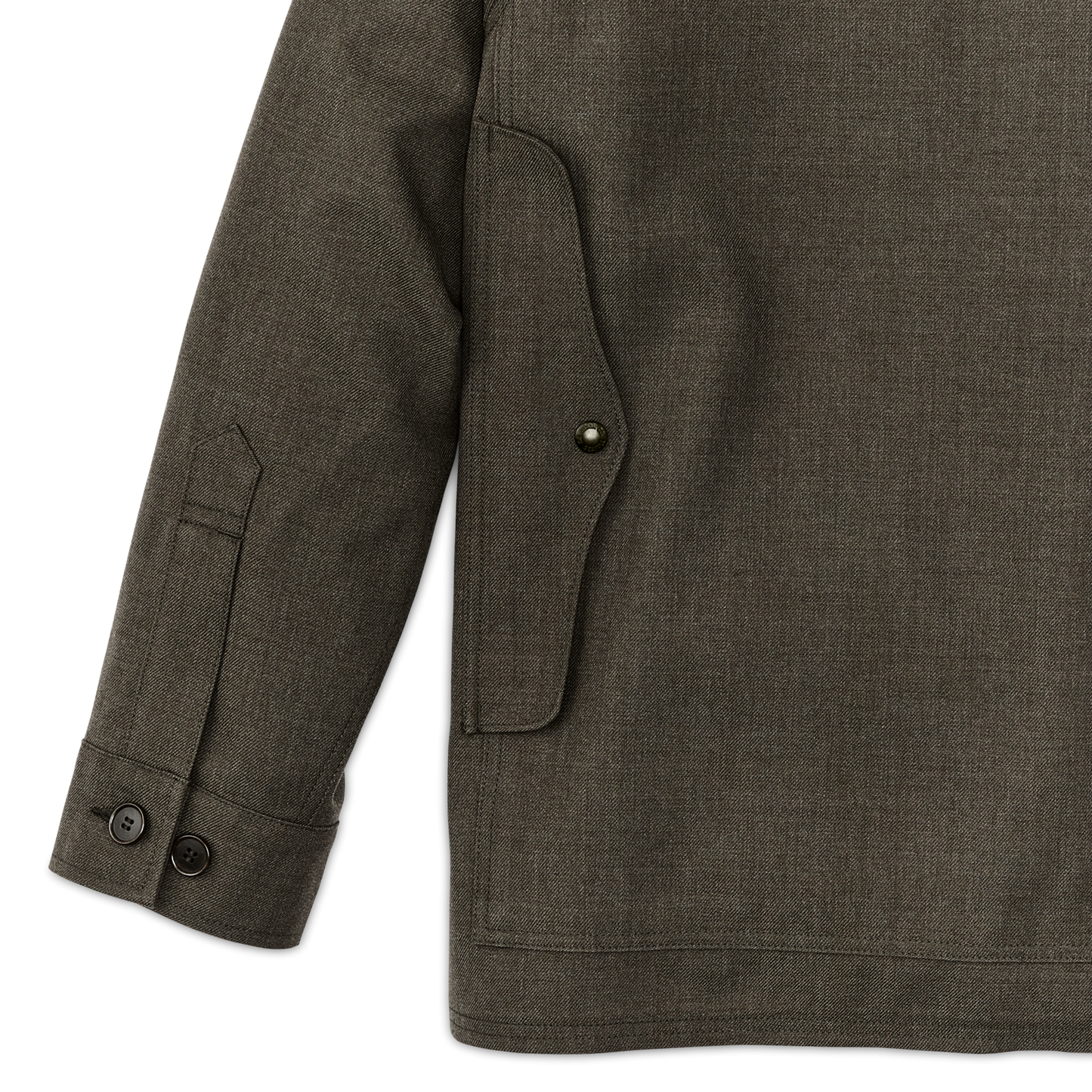 Alternate view of the Filson Forestry Cloth Cruiser Jacket  - Forest Green Heather