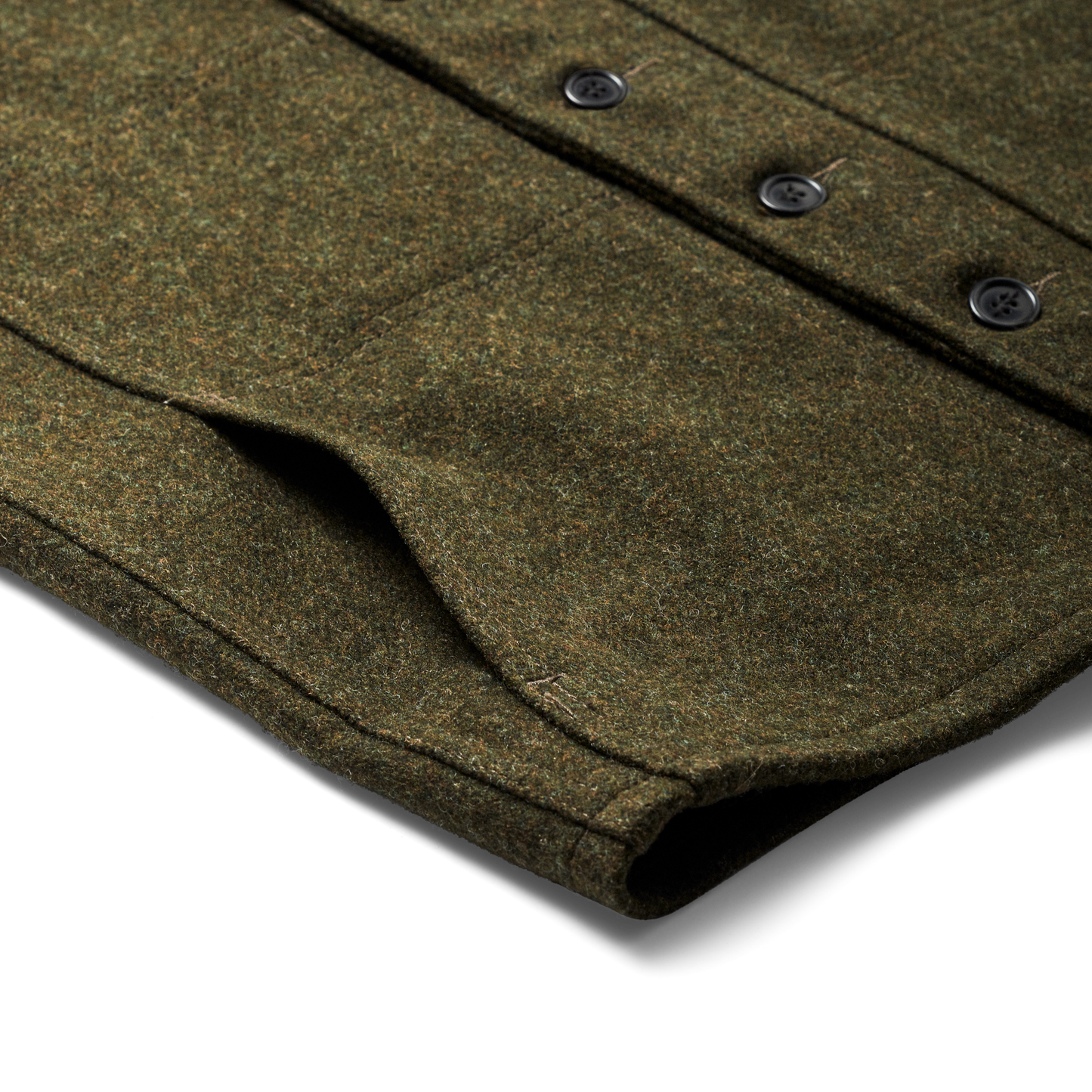 Alternate view of the Filson Mackinaw Wool Vest - Forest Green