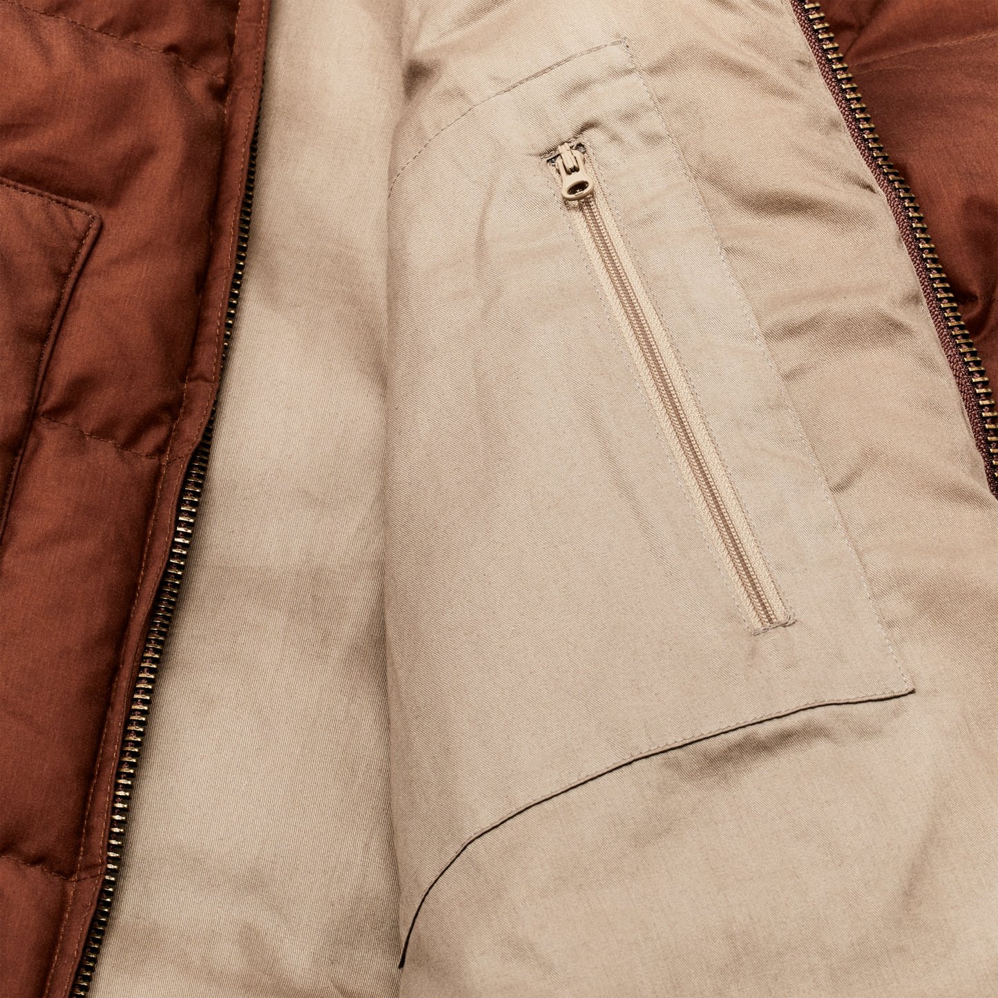 Alternate view of the Filson Women's Waxed Down Jacket - Madder Root