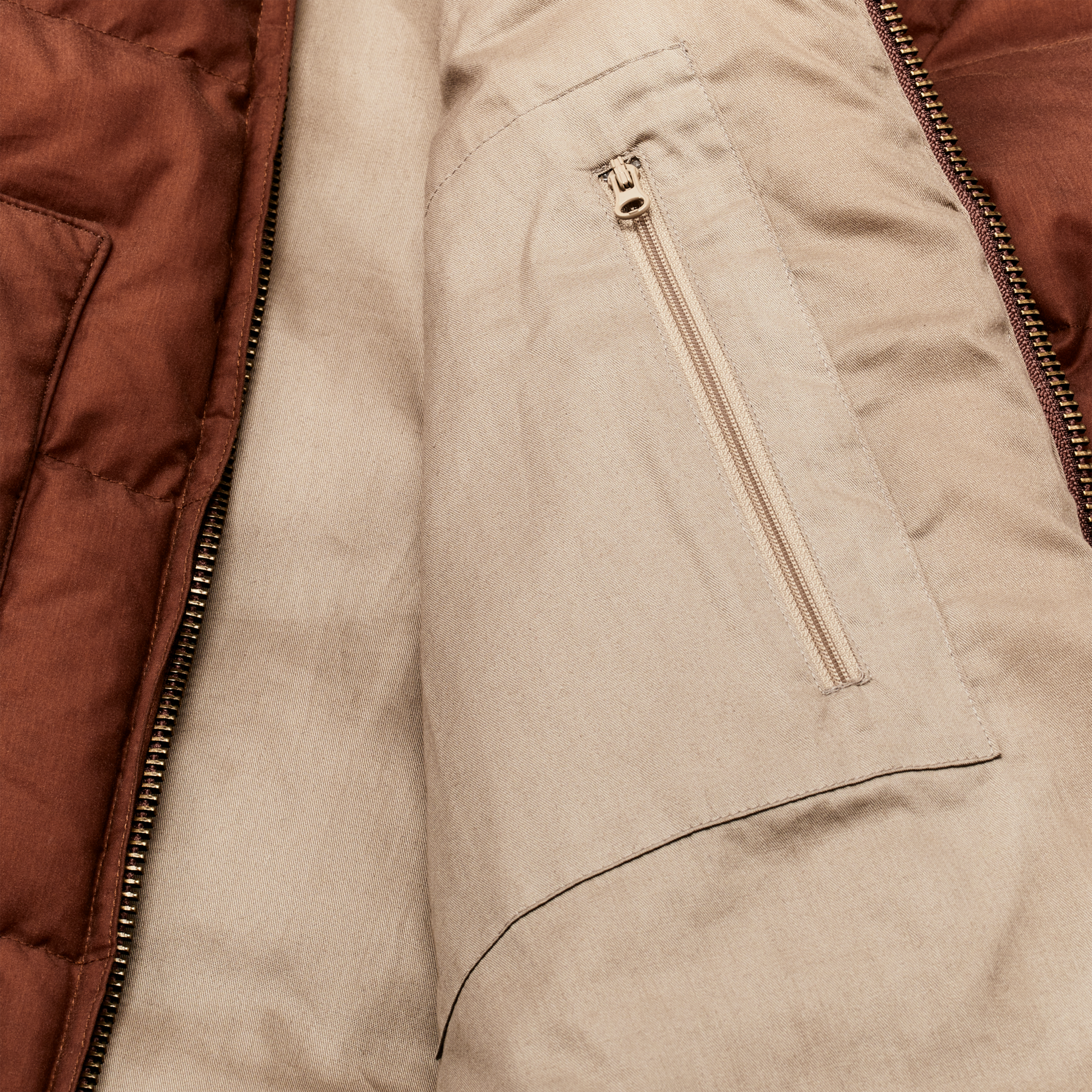 Alternate view of the Filson Women's Waxed Down Jacket - Madder Root