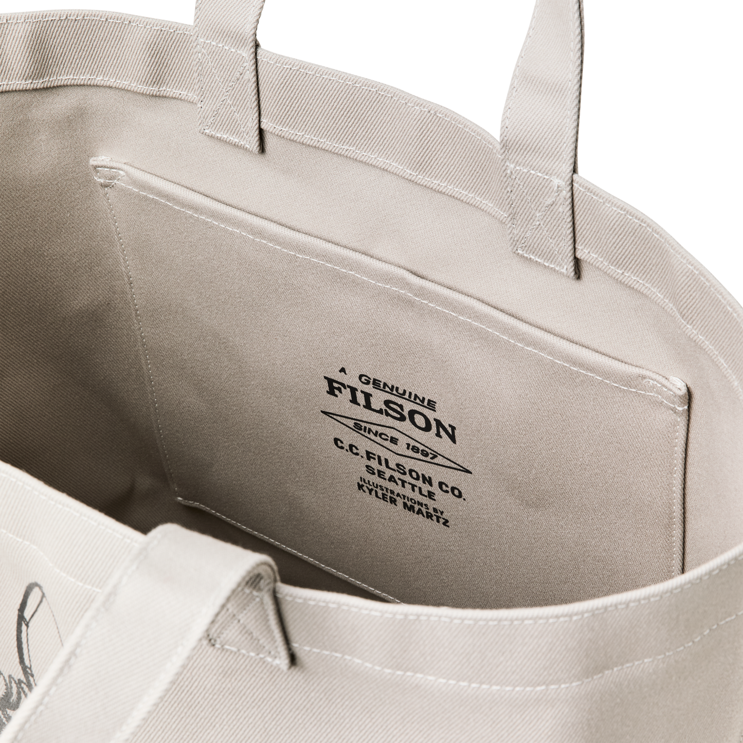 Alternate view of the Filson Kyler Martz Graphic Utility Tote - Twine / Moose