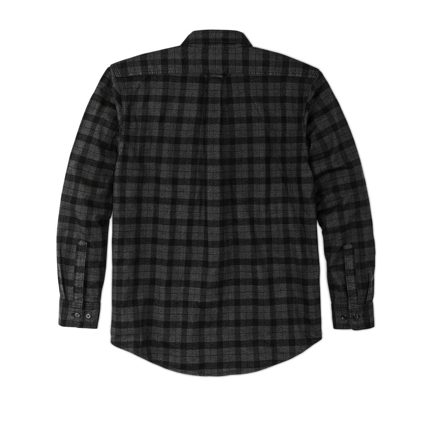 Alternate view of the Filson Alaskan Guide Shirt - Heather Gray/black Plaid