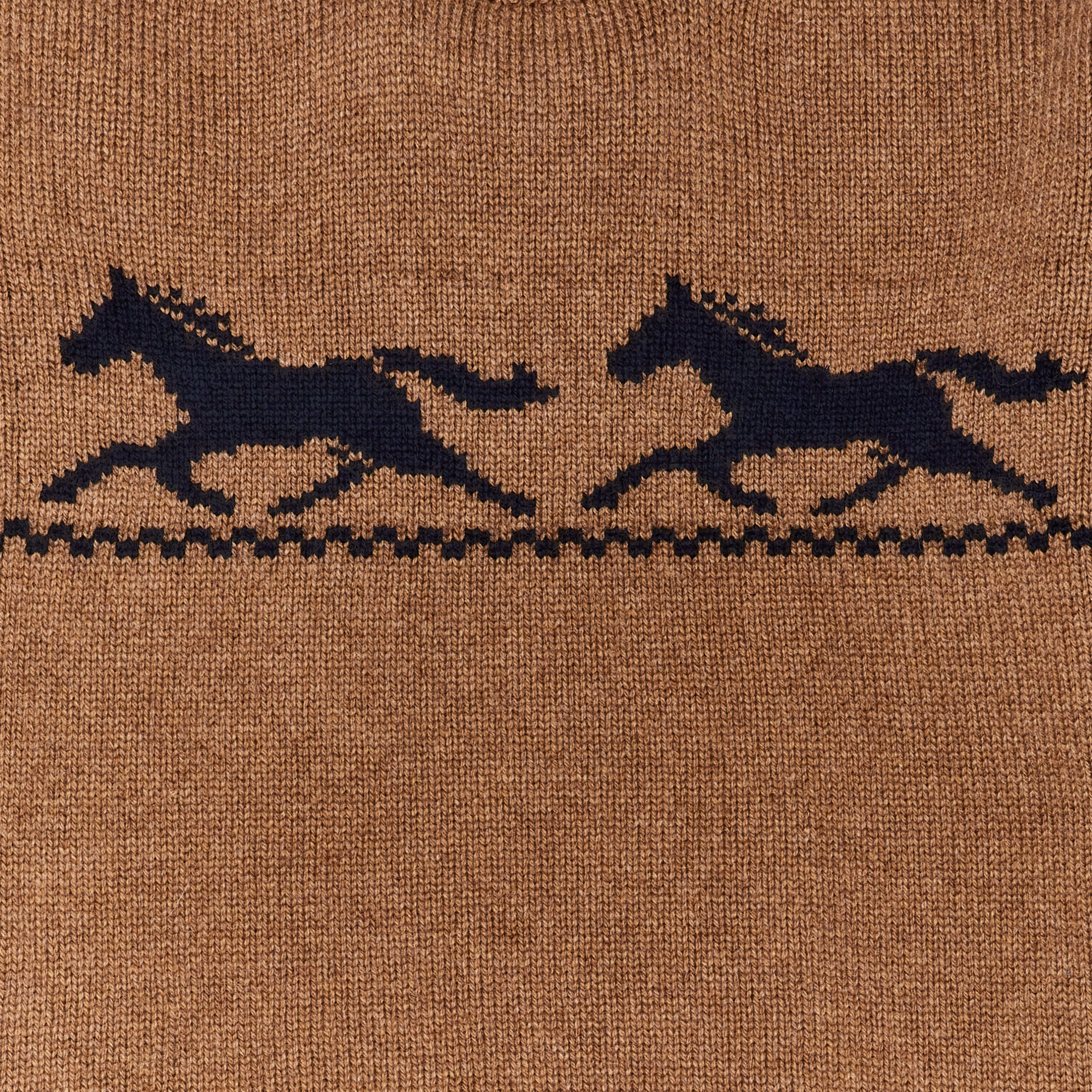 Alternate view of the Filson Women's Wool Crewneck Sweater - Mustard / Horse