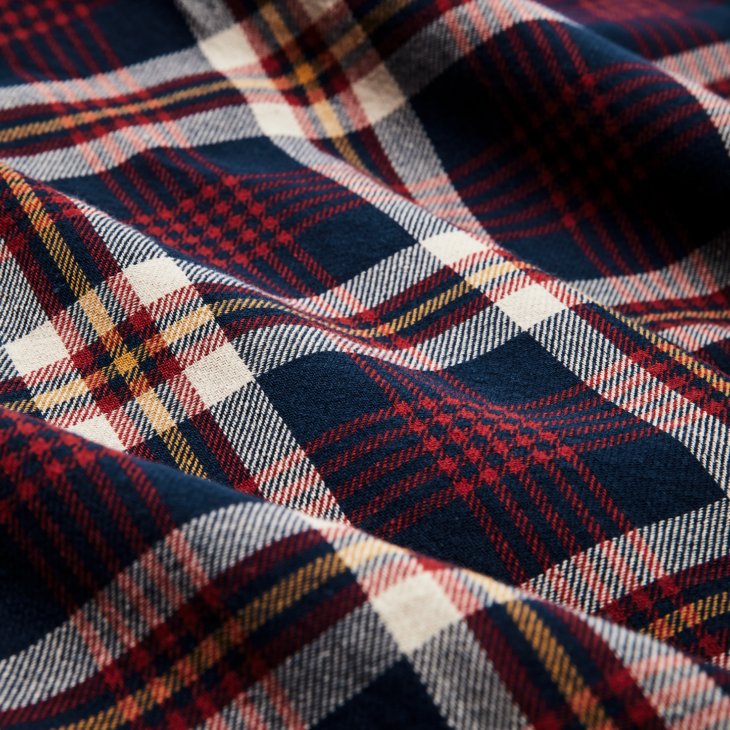 Alternate view of the Filson Lightweight Alaskan Guide Shirt - Navy / Red / White Plaid