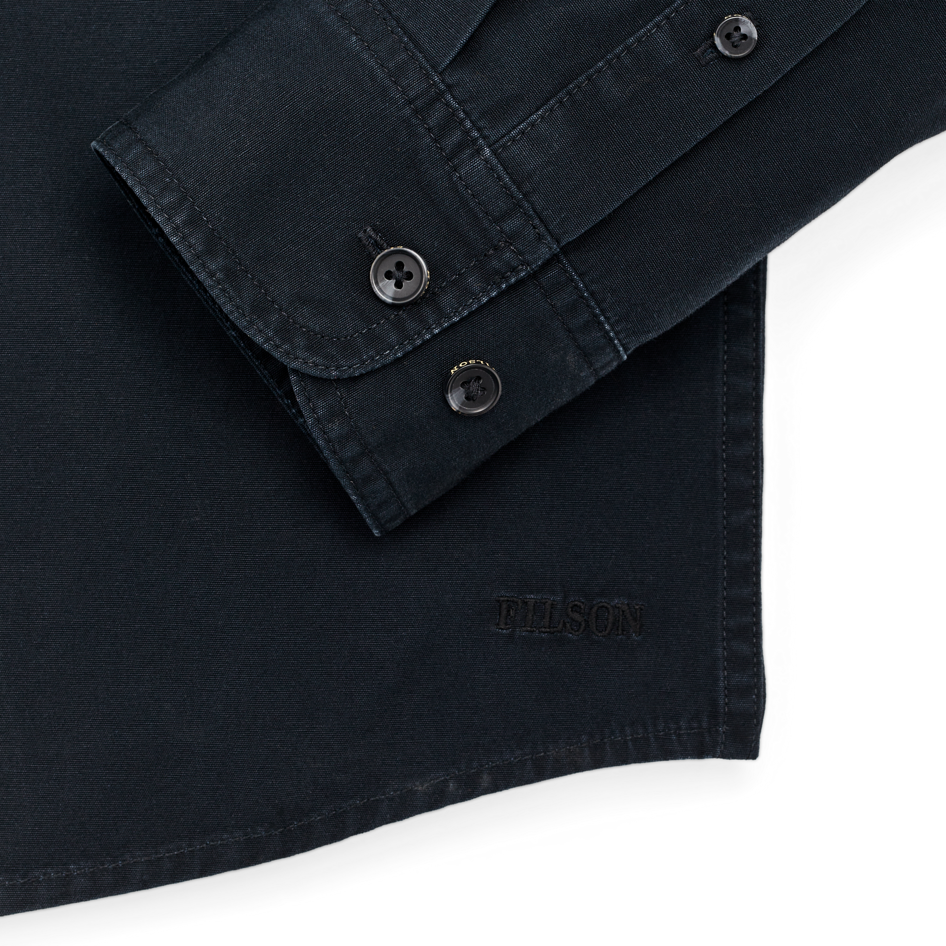 Alternate view of the Filson Safari Cloth Guide Shirt - Anthracite