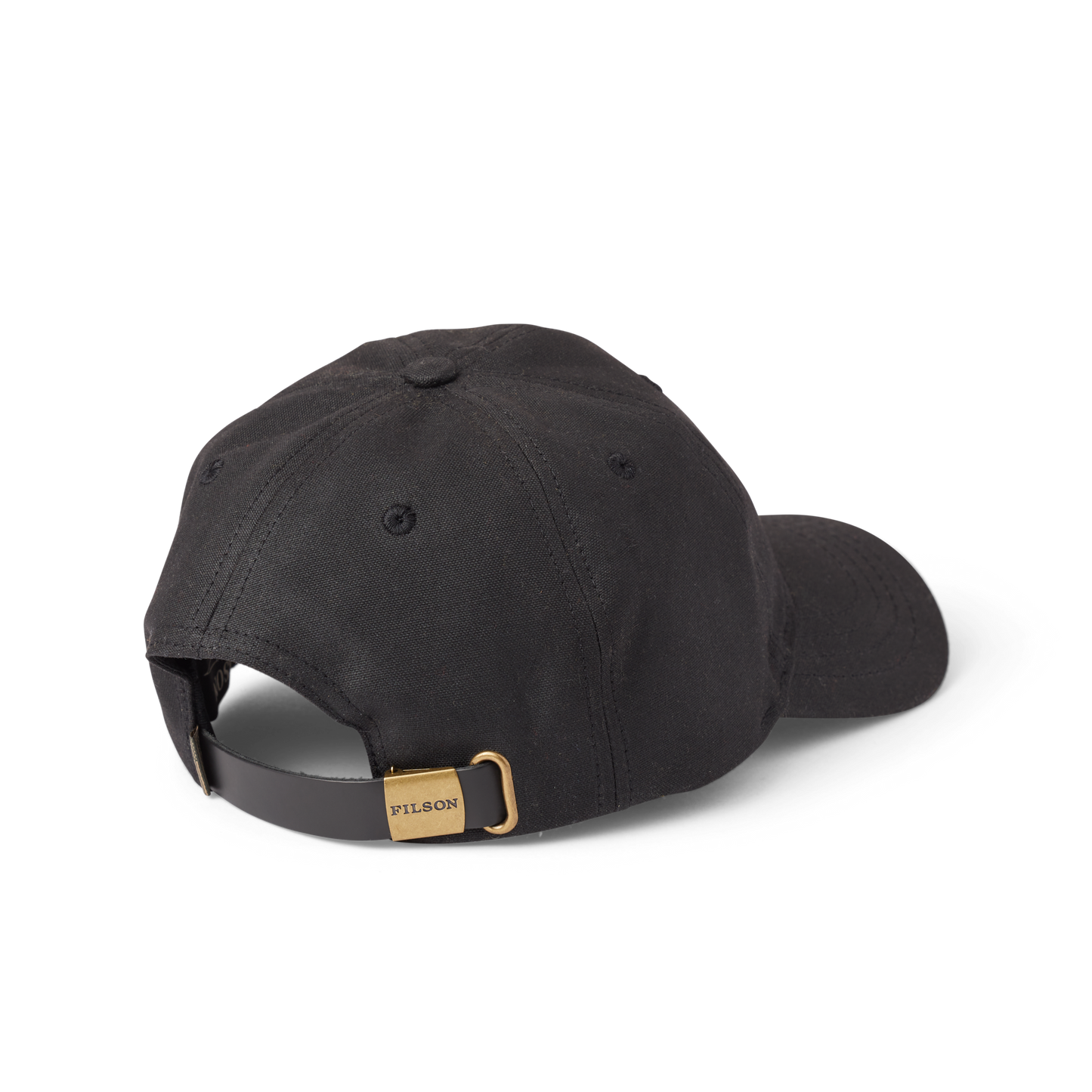 Alternate view of the Filson Oil Tin Low-profile Cap - Black