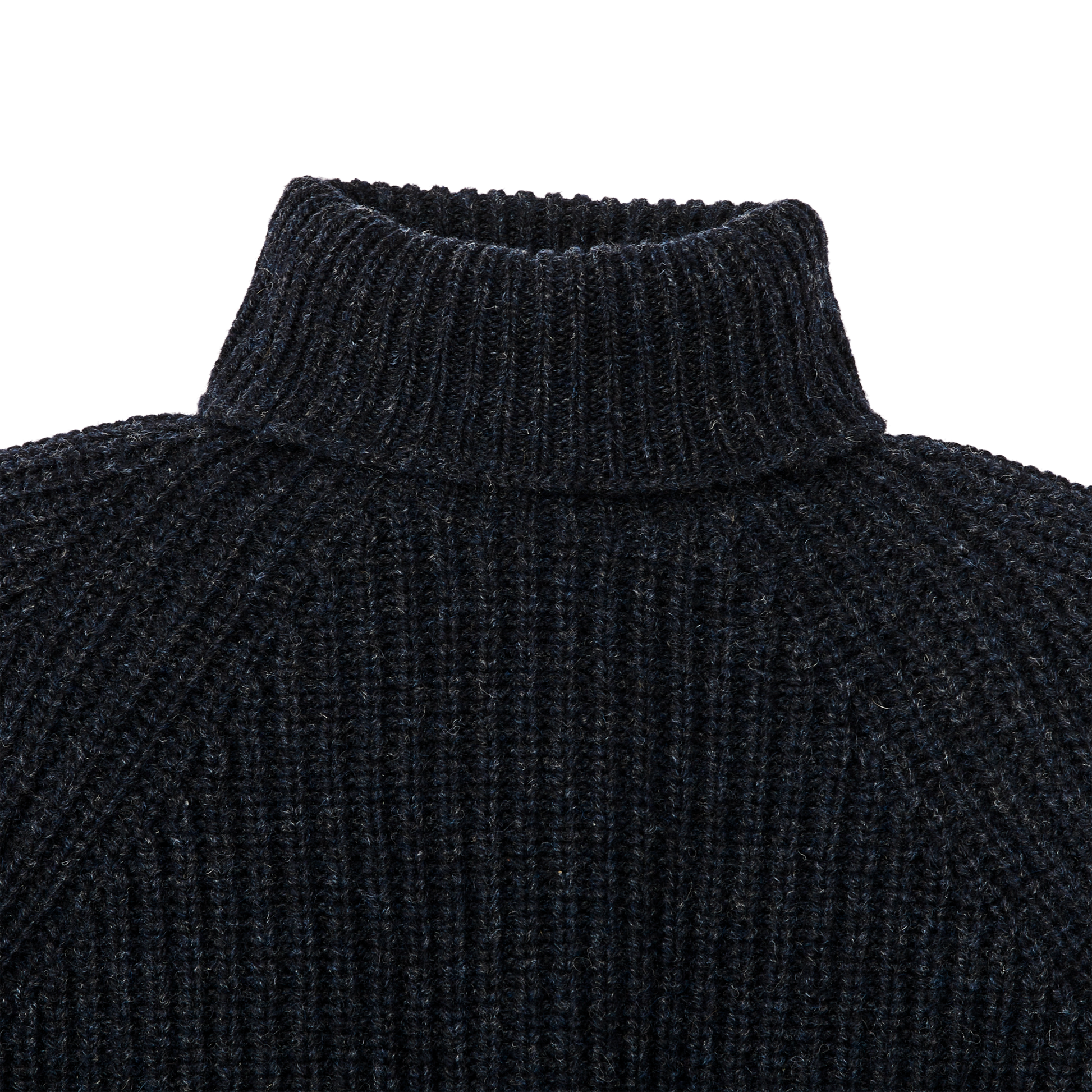 Alternate view of the Filson Bristol Roll Neck Sweater  - Dark Navy Heather