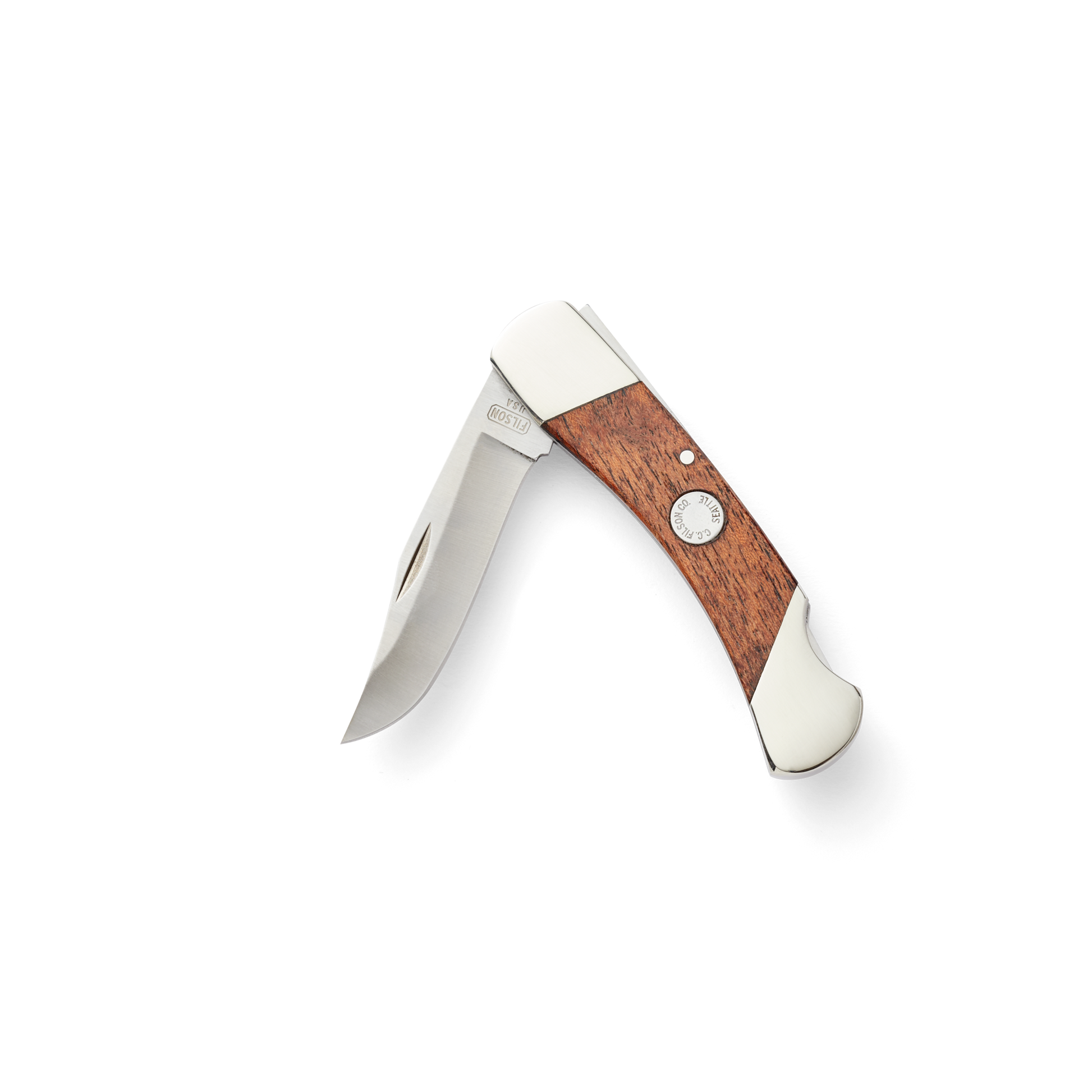 Alternate view of the Filson Mesquite Lockback Knife - Brown