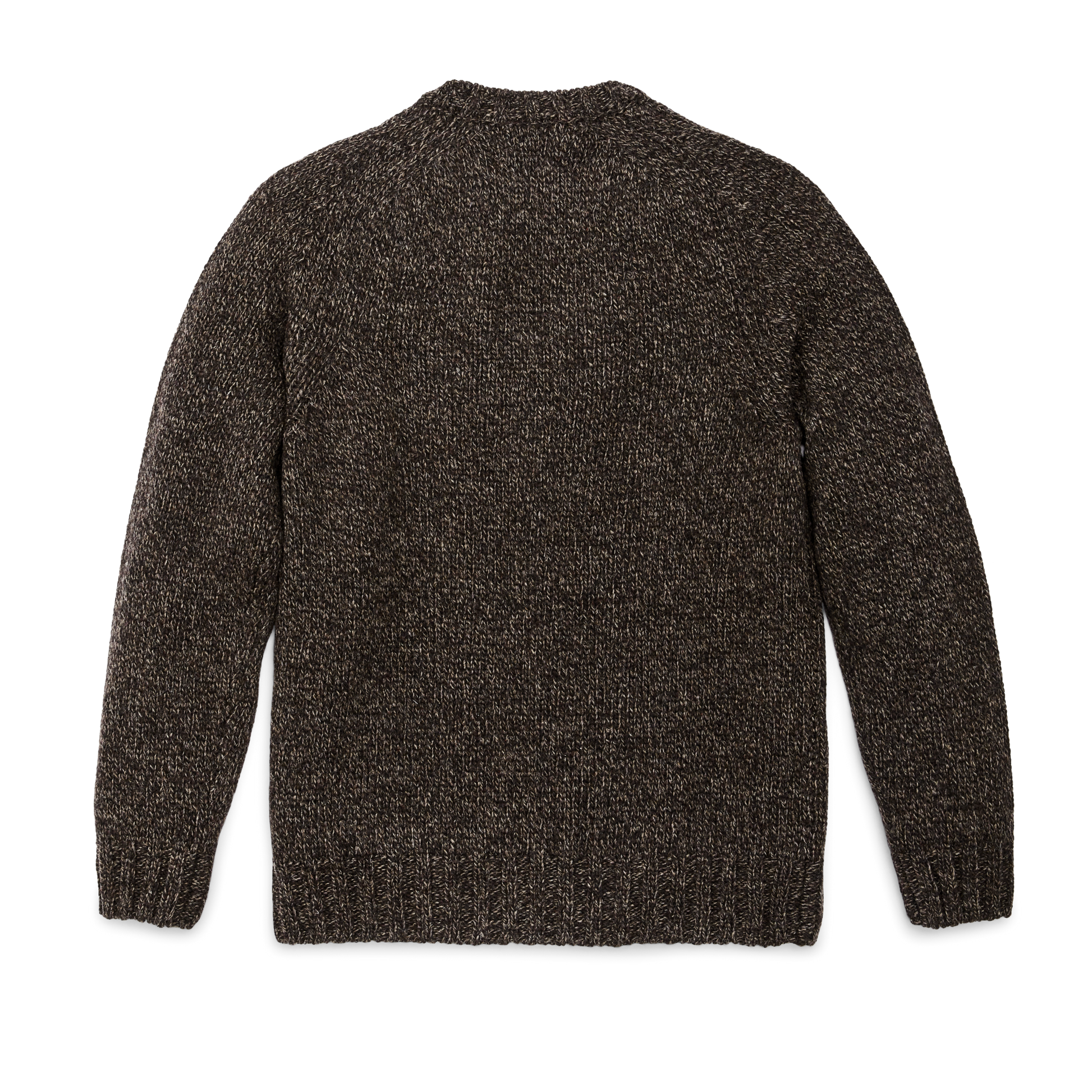 Alternate view of the Filson Heritage 3-gauge Wool Sweater - Brown / Hearth Melange