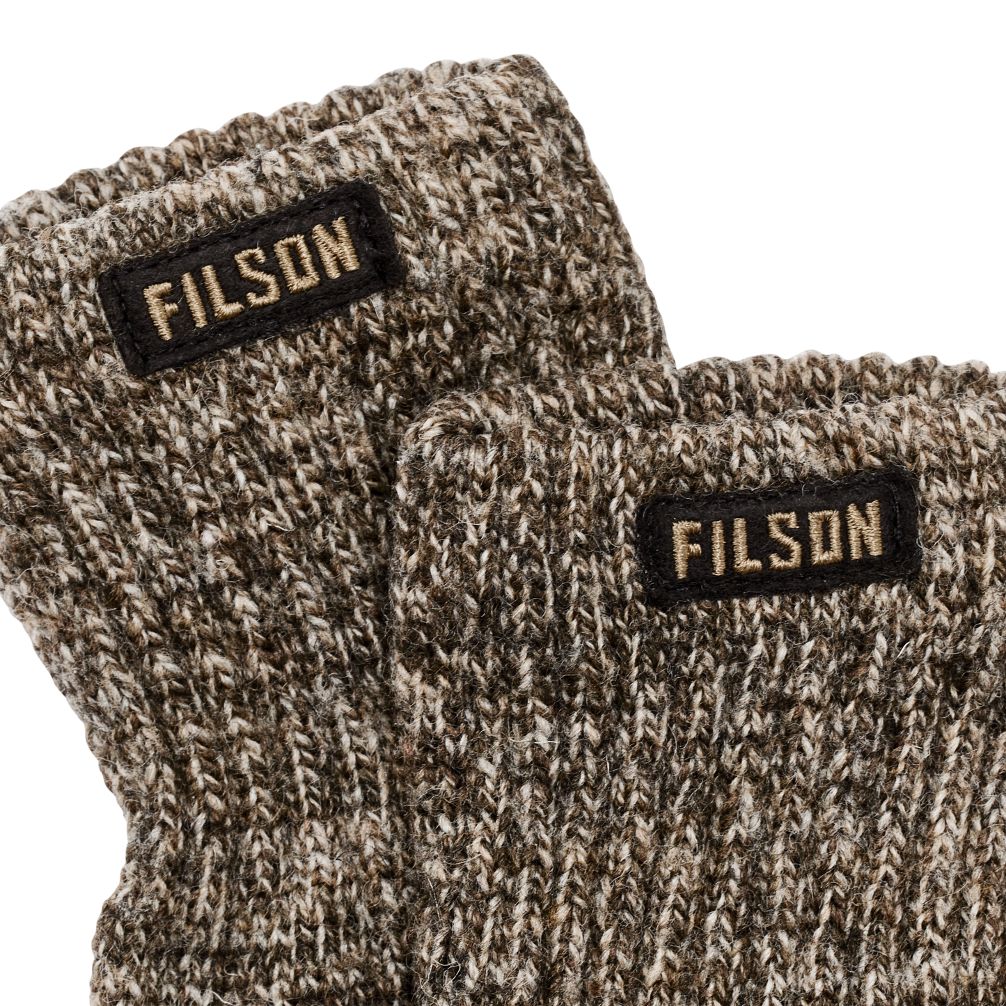 Alternate view of the Filson Full Finger Knit Gloves  - Root Heather