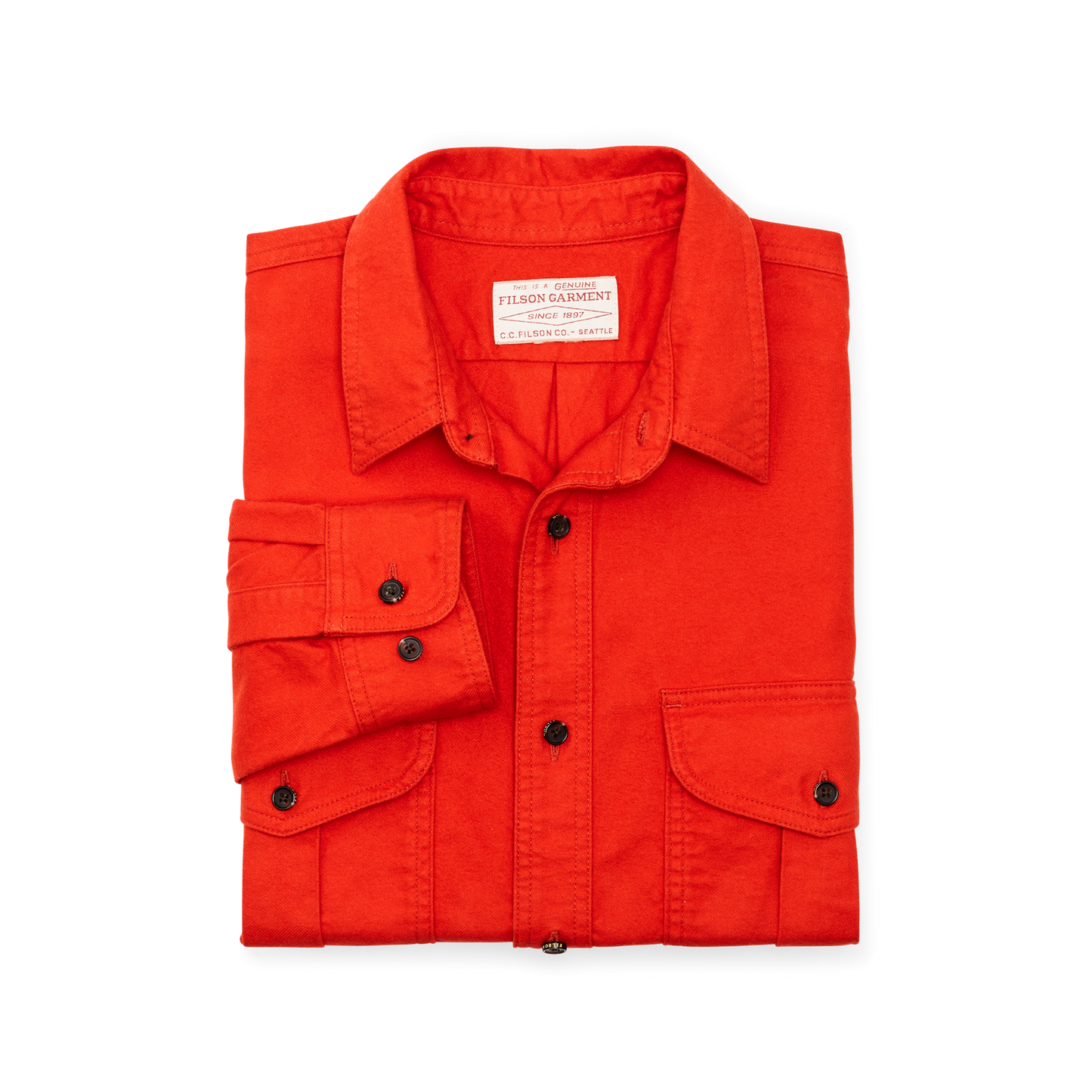 Alternate view of the Filson Alaskan Guide Shirt - Dark Flame