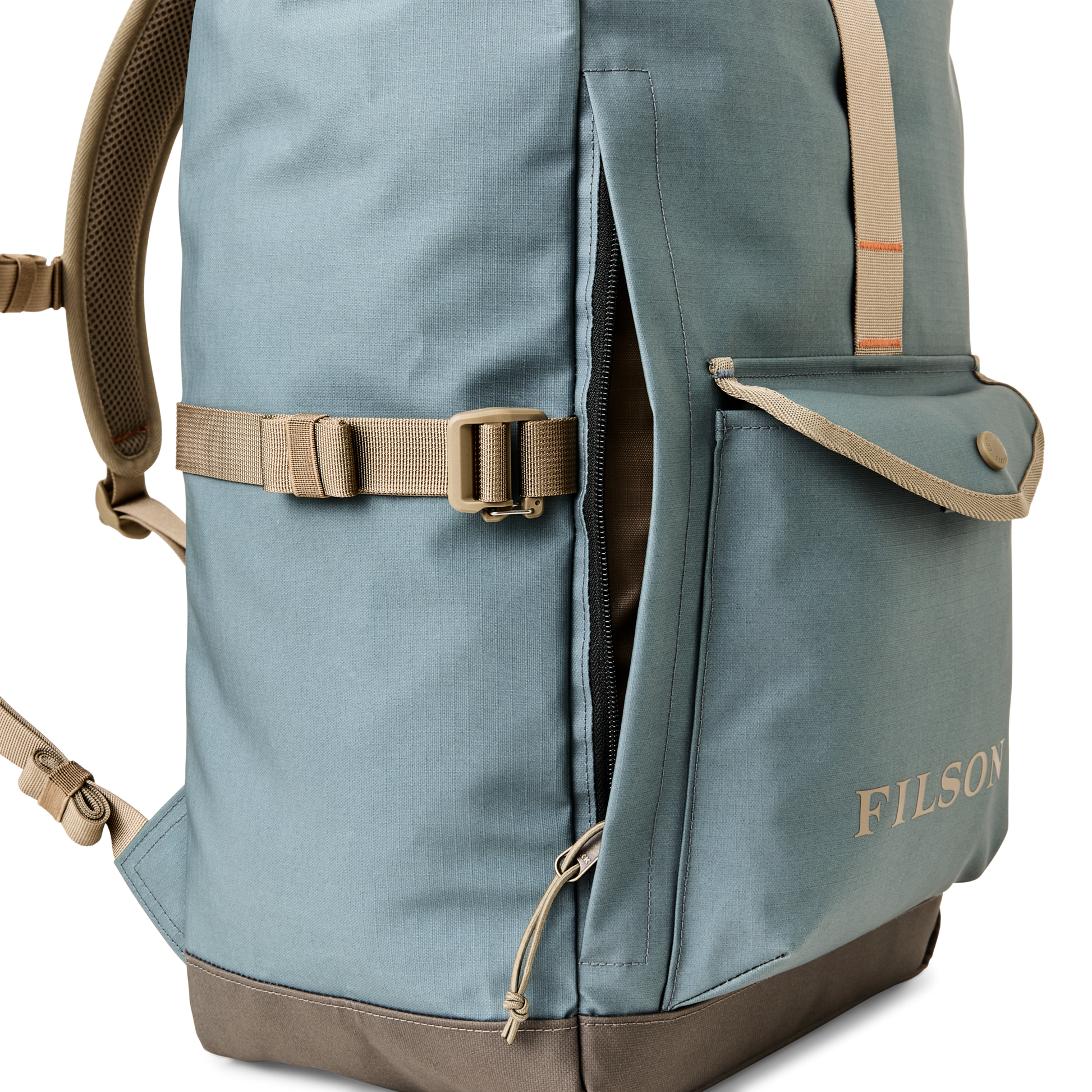 Alternate view of the Filson Scout Backpack - Slate / Canteen / Covert