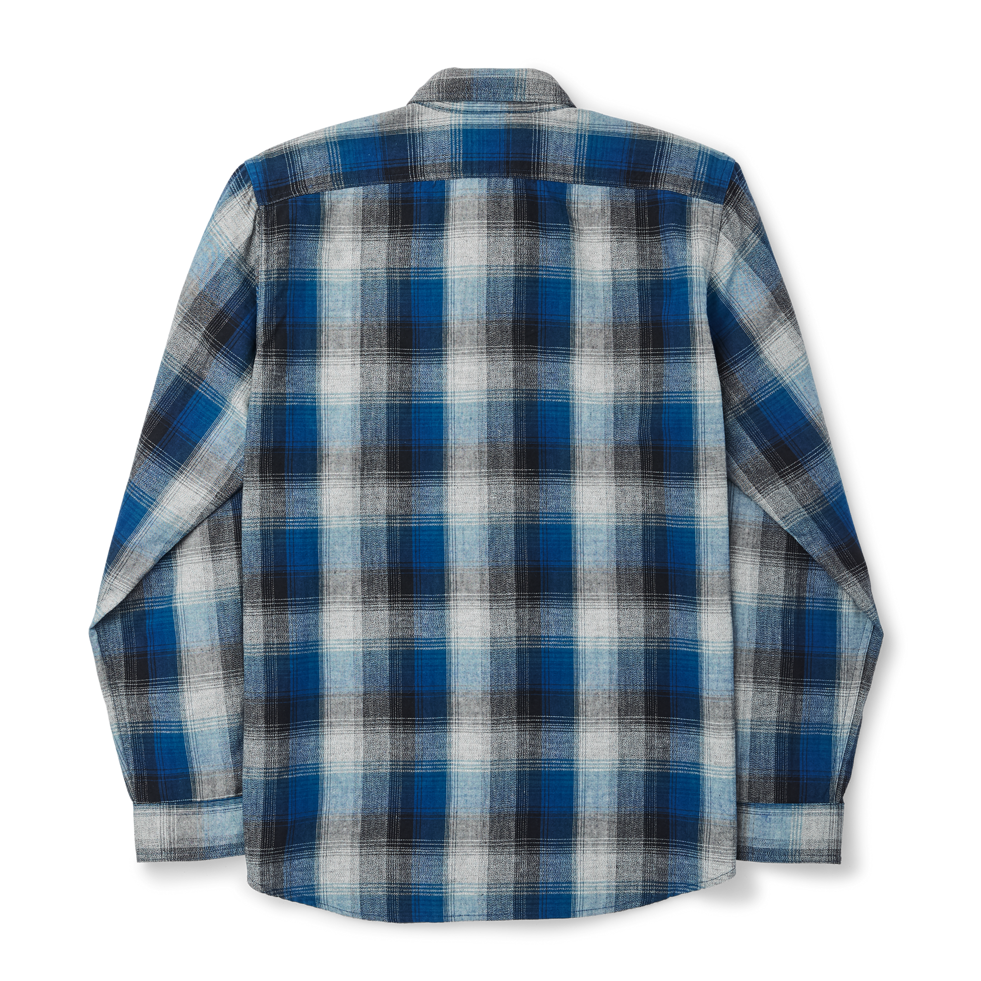 Alternate view of the Filson Rustic Oxford Shirt - Indigo/black/charcoal Plaid