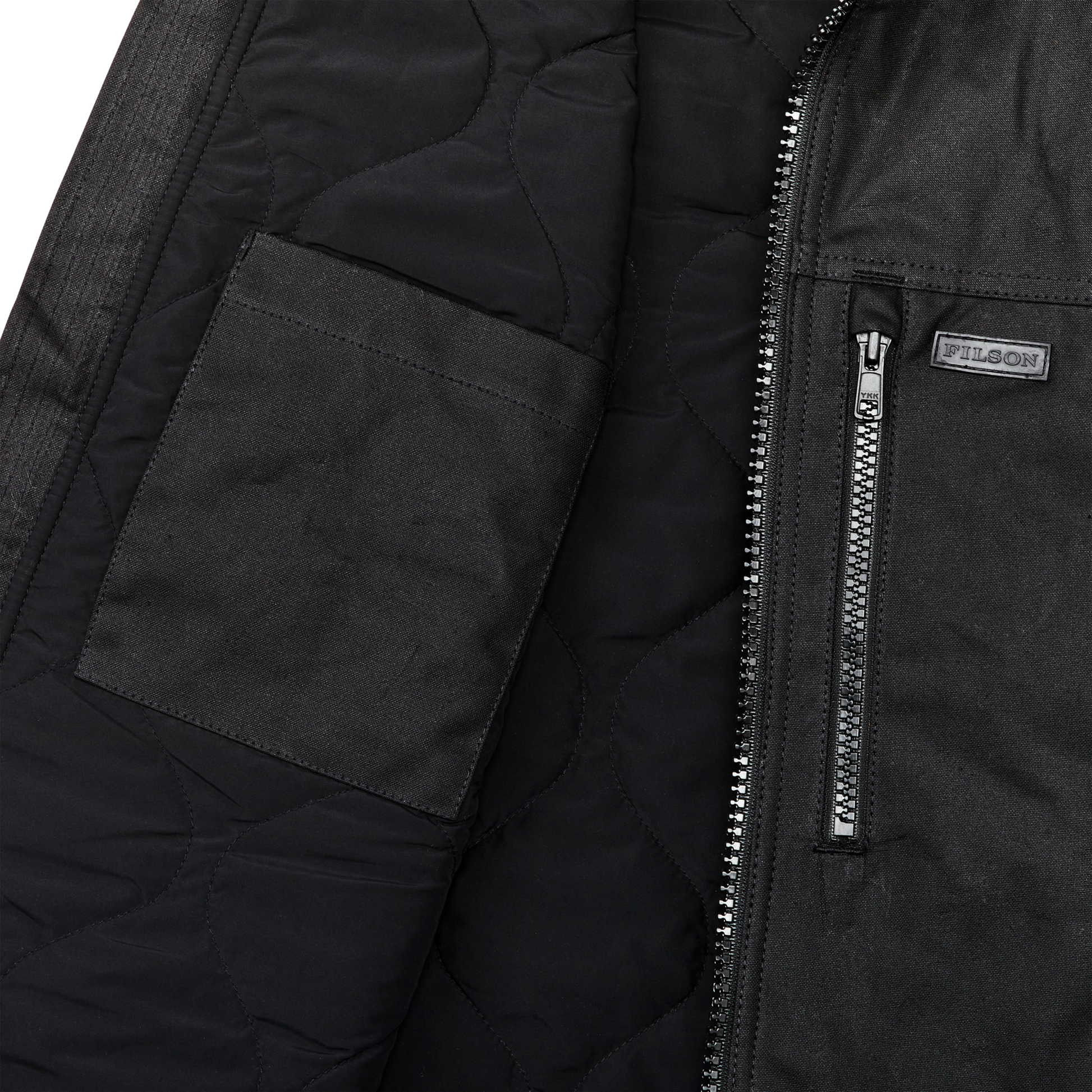 Alternate view of the Filson Tin Cloth Primaloft¬Æ Vest - Black