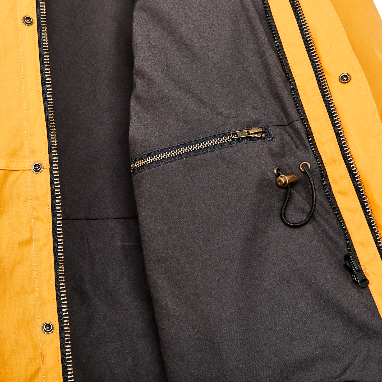 Alternate view of the Filson Foul Weather Jacket - Larch Gold