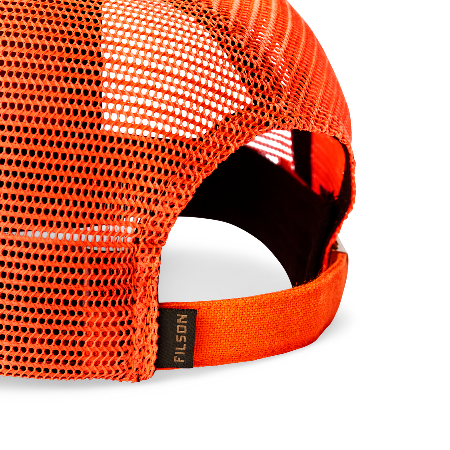 Alternate view of the Filson Logger Mesh Cap - Blaze Orange