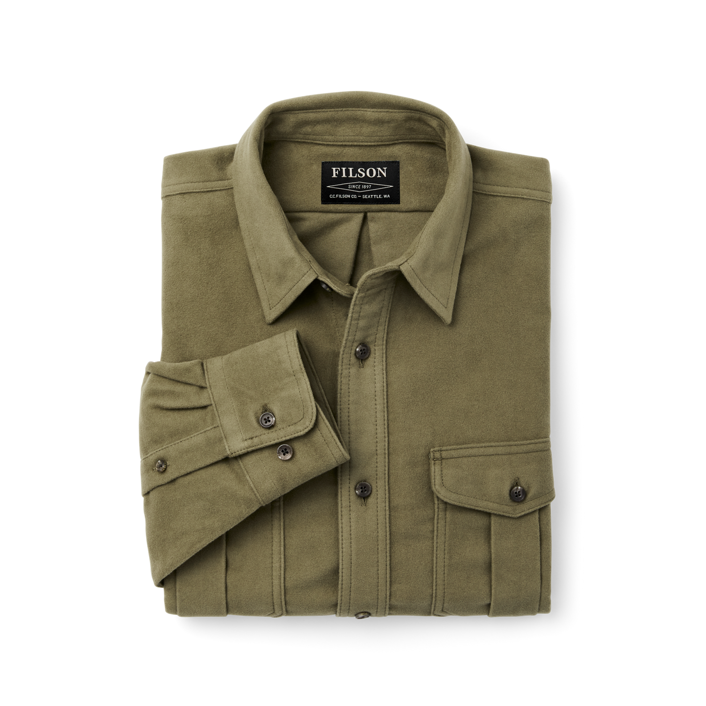 Alternate view of the Filson Moleskin Seattle Shirt - Lovat