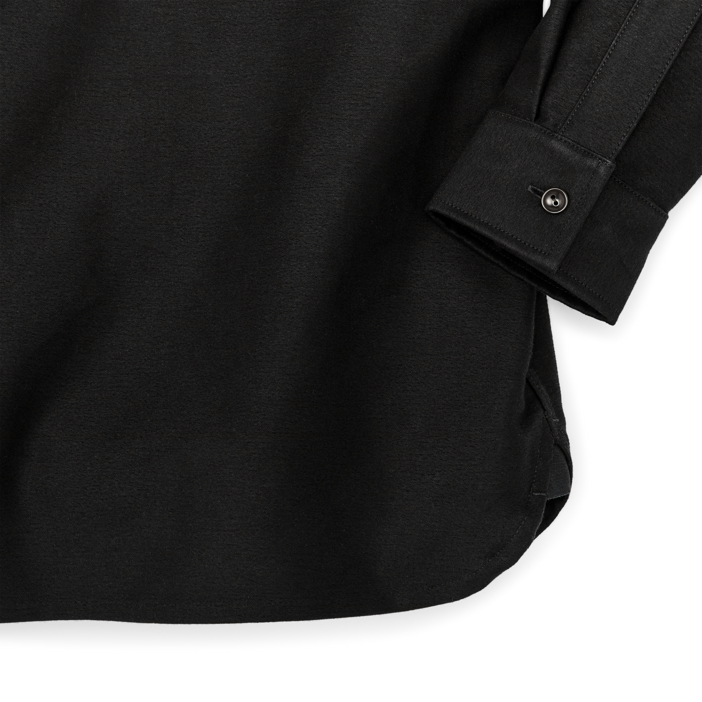 Alternate view of the Filson Moleskin Quarter Zip Shirt - Black