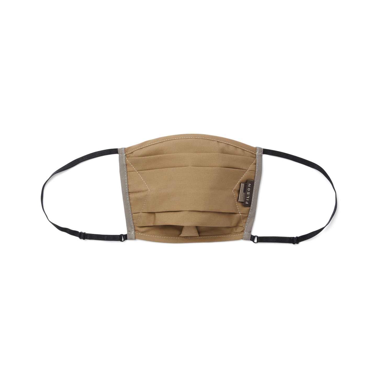 Front-facing image of the Filson Filson X Runabout Goods Face Mask - Rugged Tan