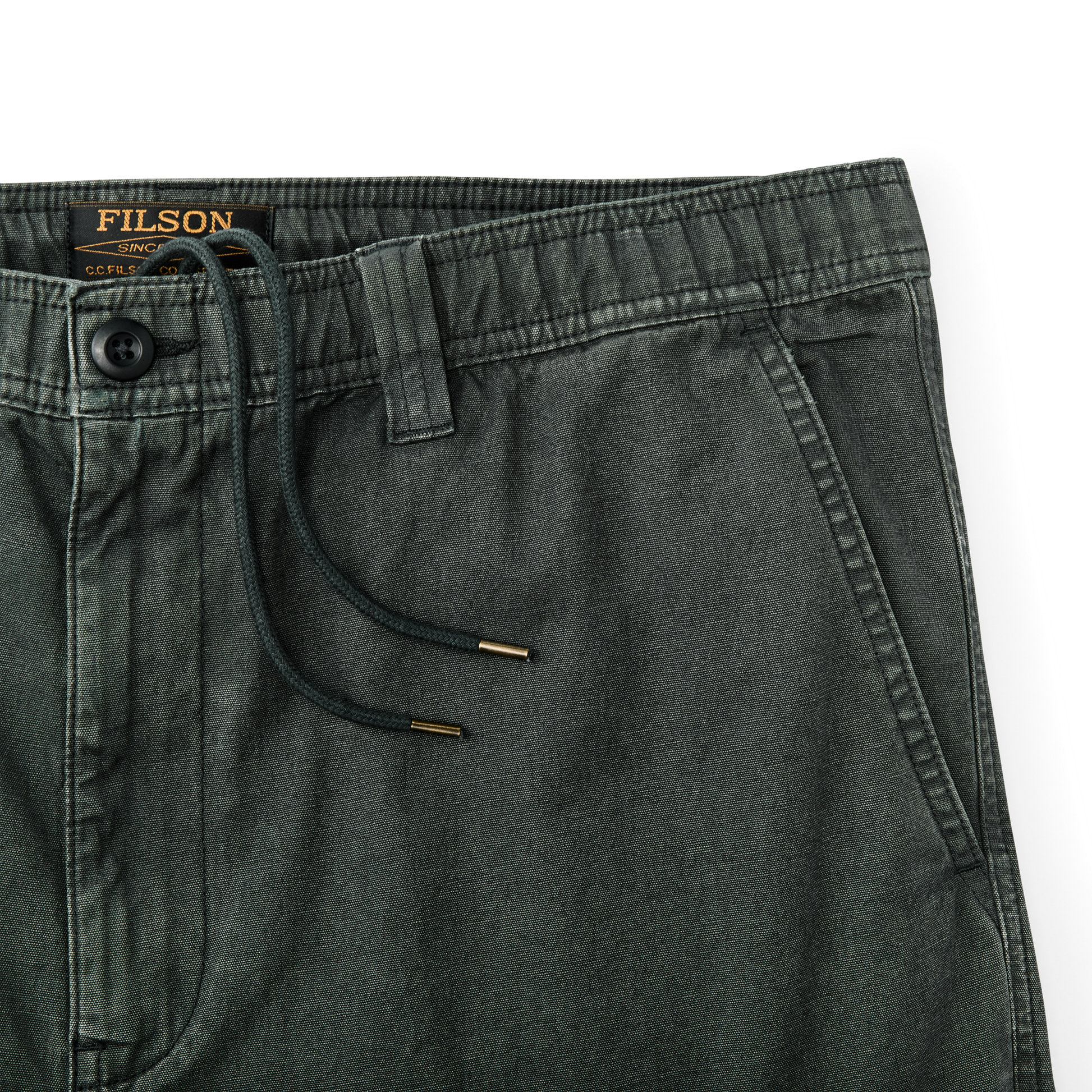 Alternate view of the Filson Oakville Canvas Shorts - Gravel