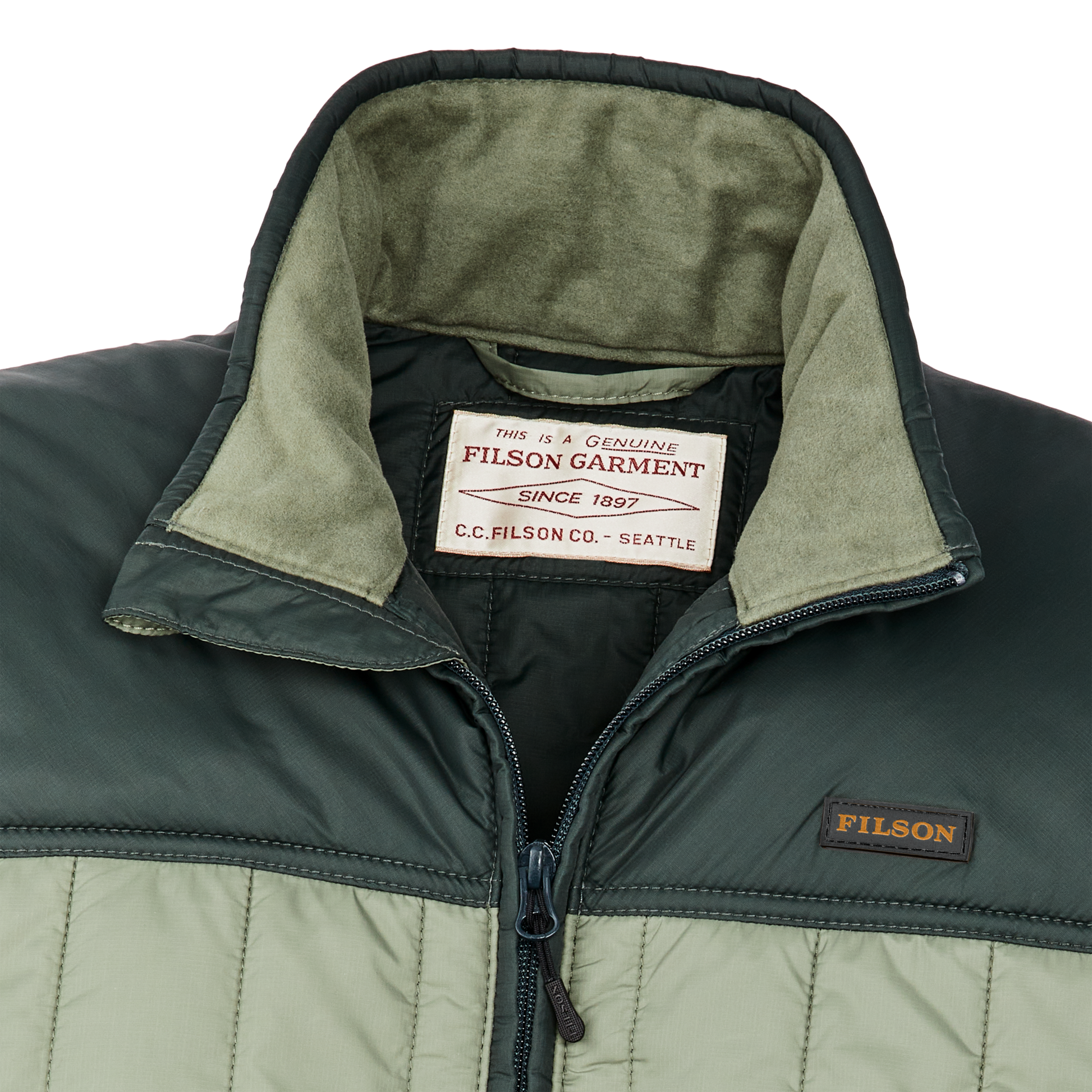 Alternate view of the Filson Ultralight Vest - Sea Spray