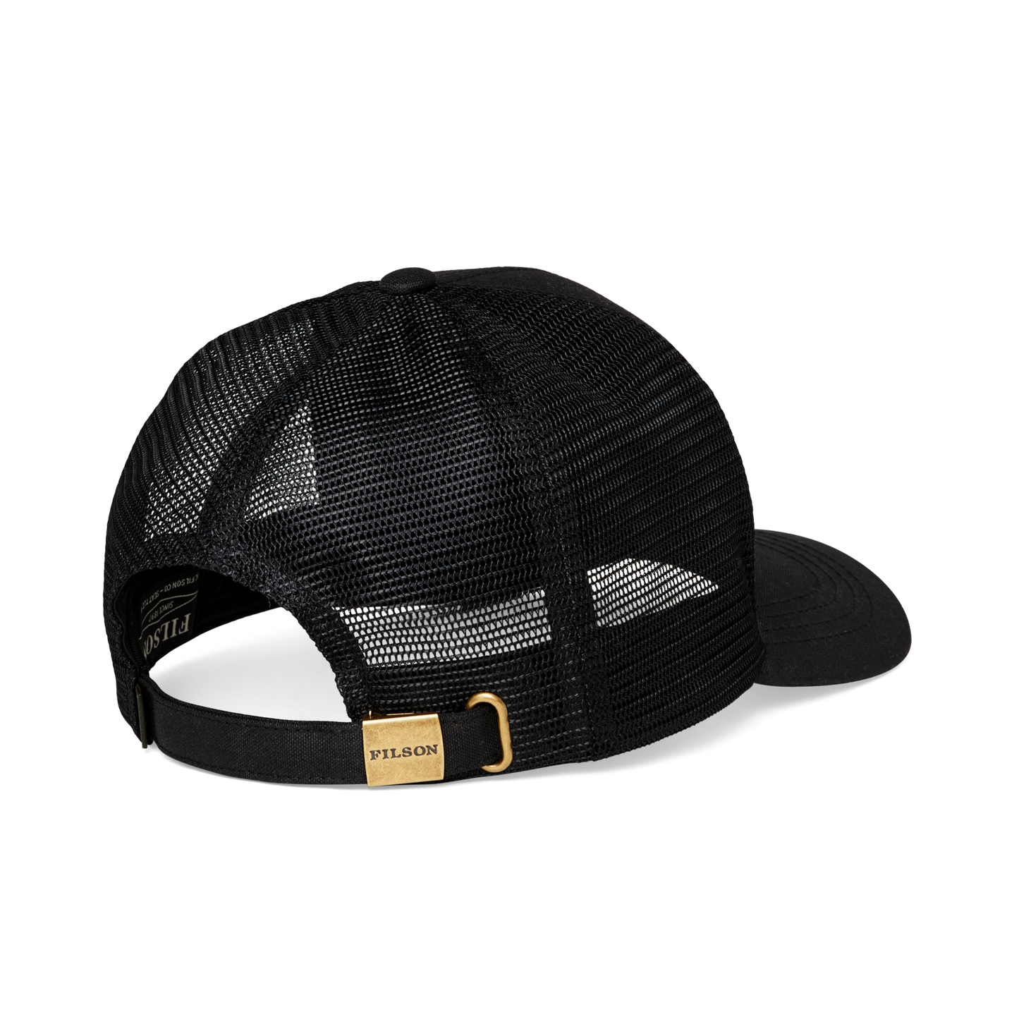 Alternate view of the Filson Logger Mesh Cap - Black