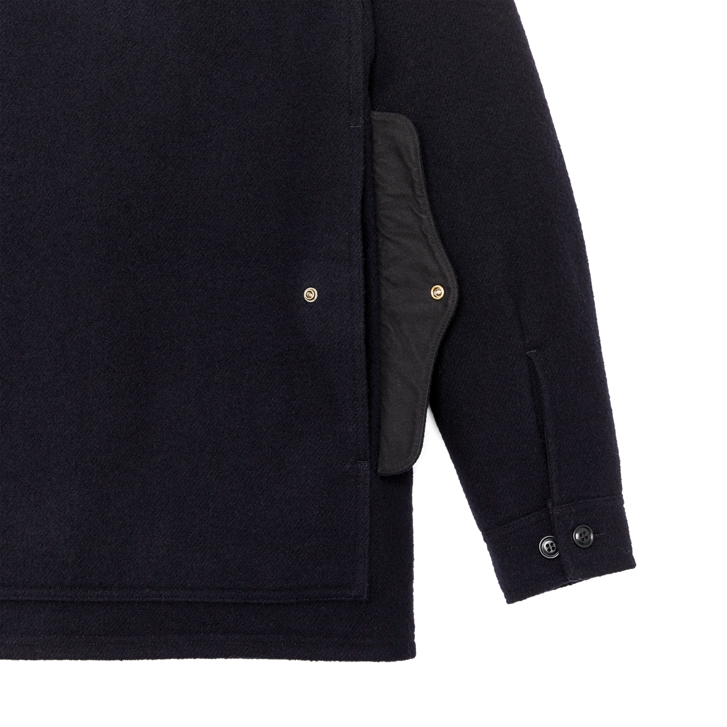 Alternate view of the Filson Mackinaw Wool Hooded Cruiser Jacket - Dark Navy