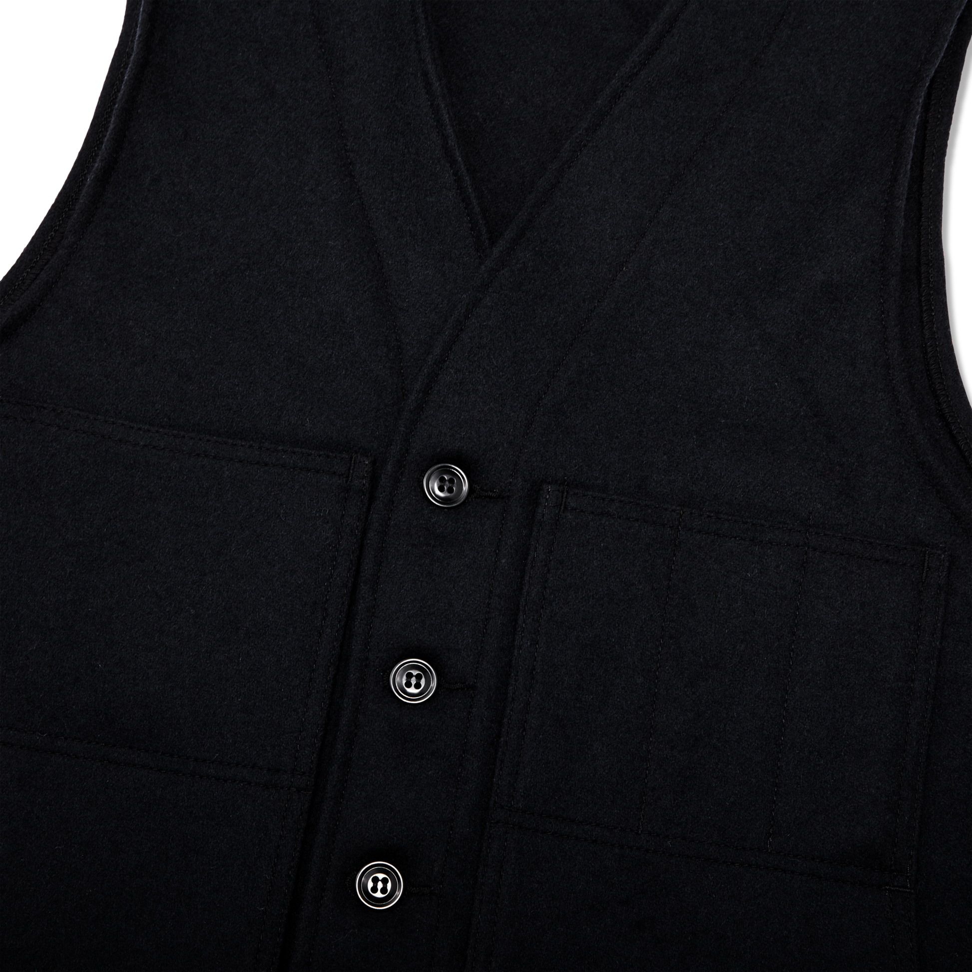 Alternate view of the Filson Mackinaw Wool Vest - Dark Navy