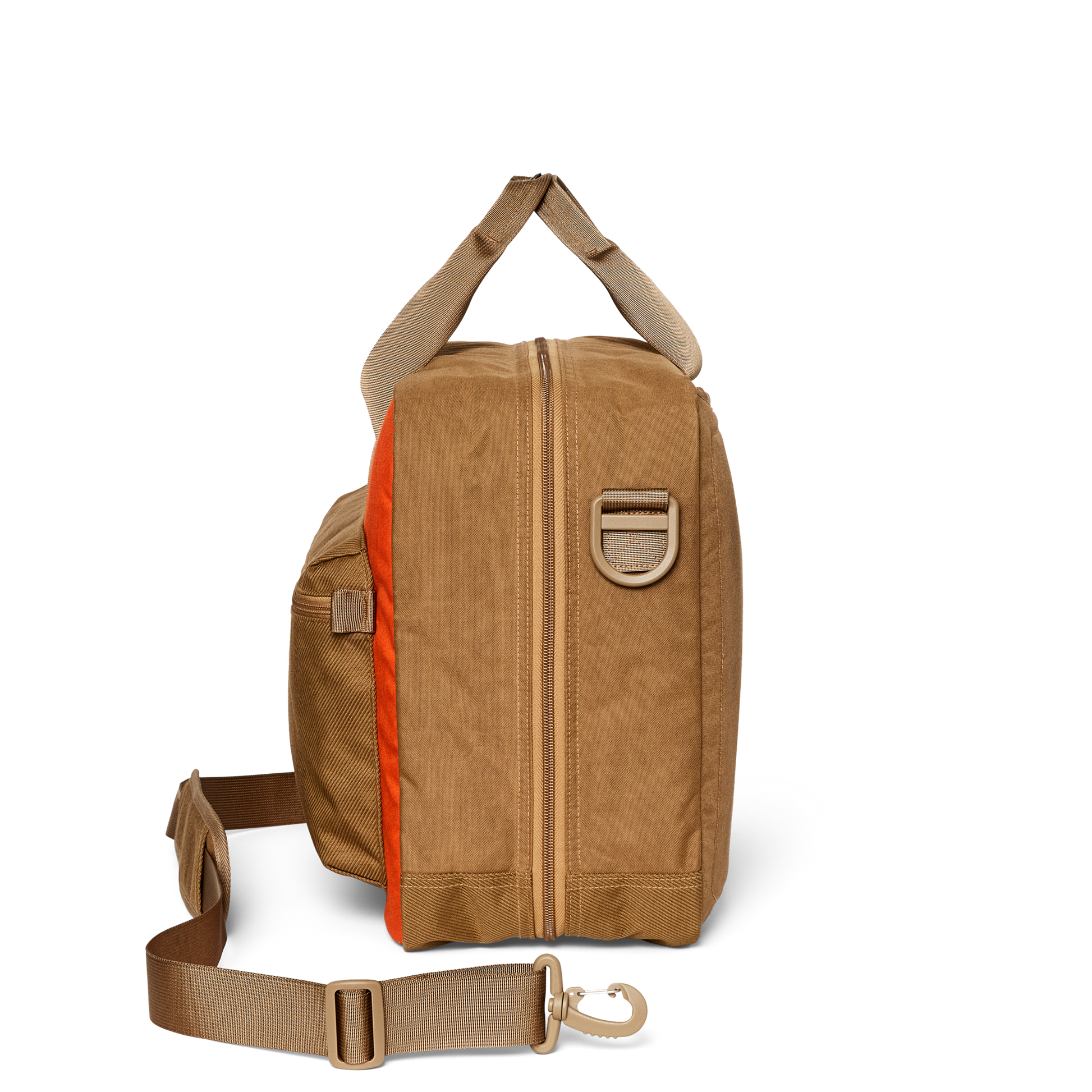 Alternate view of the Filson Surveyor Pullman Pack - Dark Tan / Flame