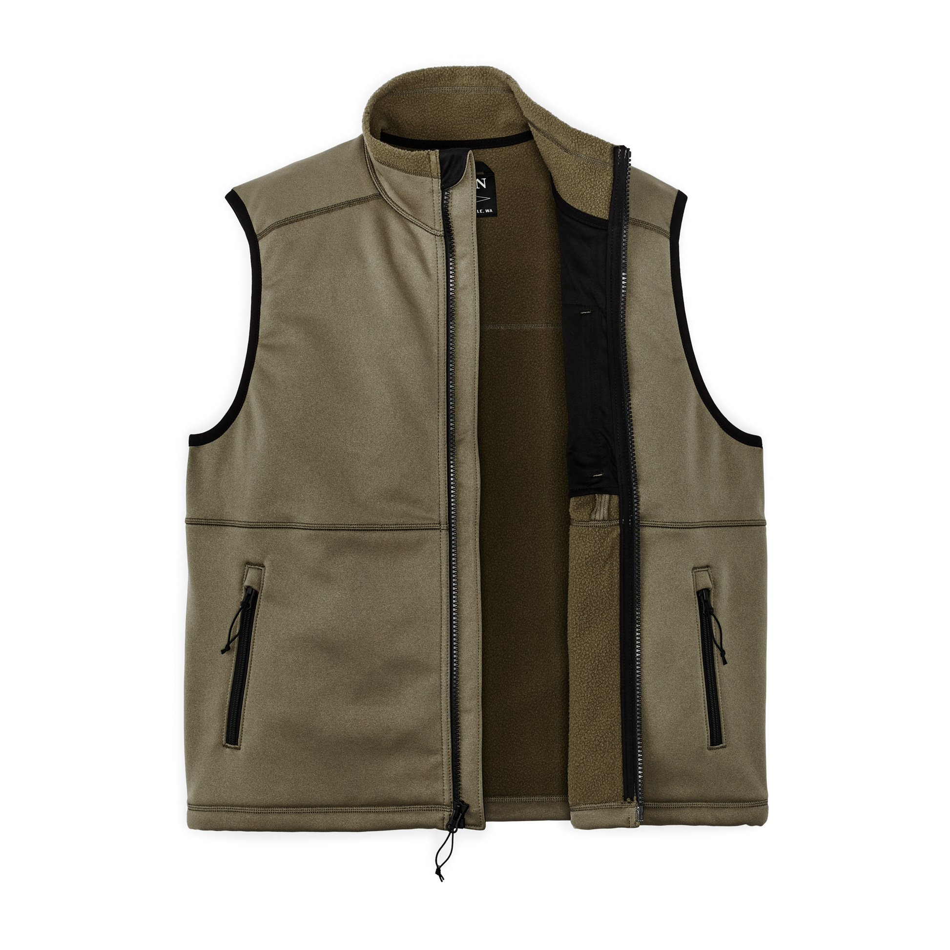 Alternate view of the Filson Granite Spire Fleece Vest  - Field Olive