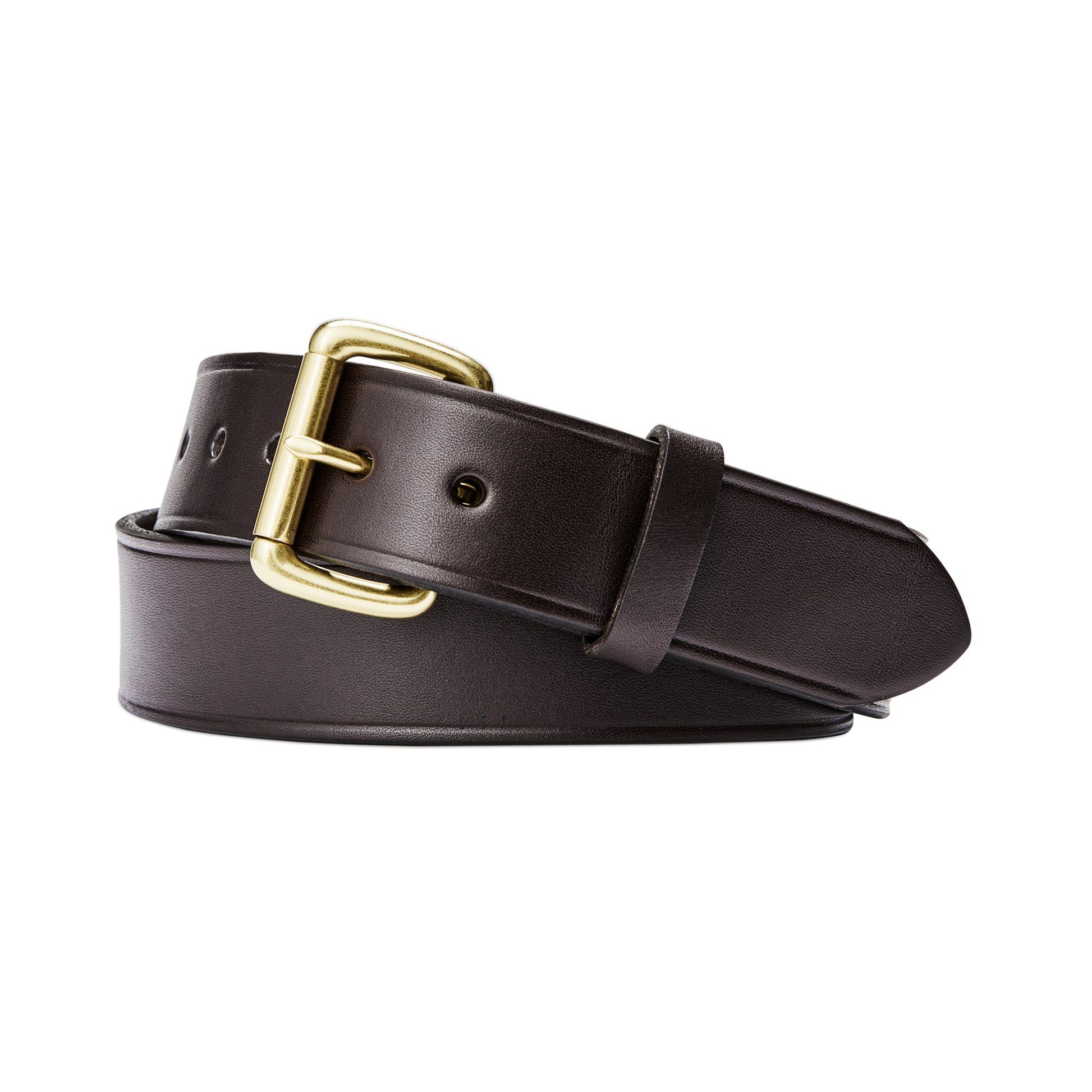 Alternate view of the Filson 1 1/2" Bridle Leather Belt - Brown Leather