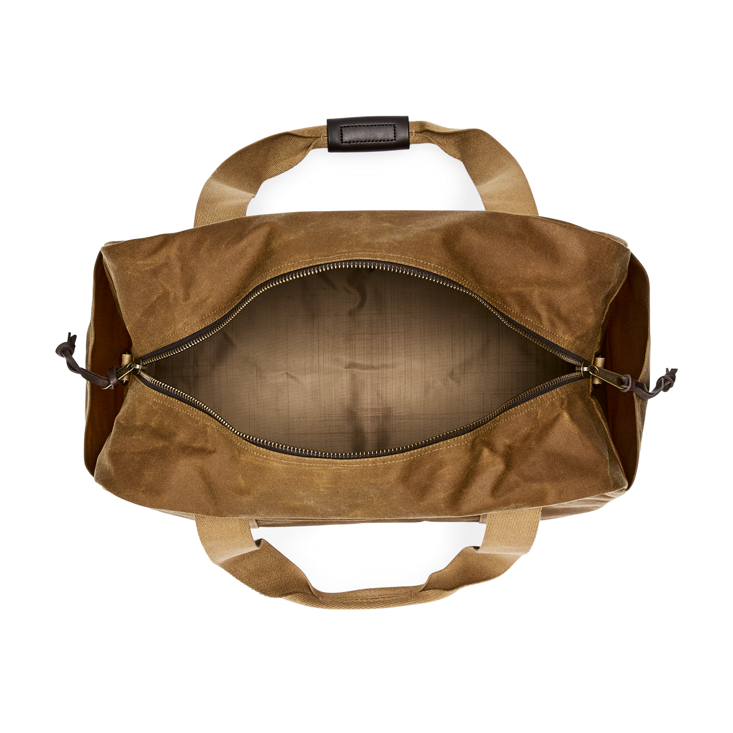 Alternate view of the Filson Medium Tin Cloth Duffle Bag - Dark Tan