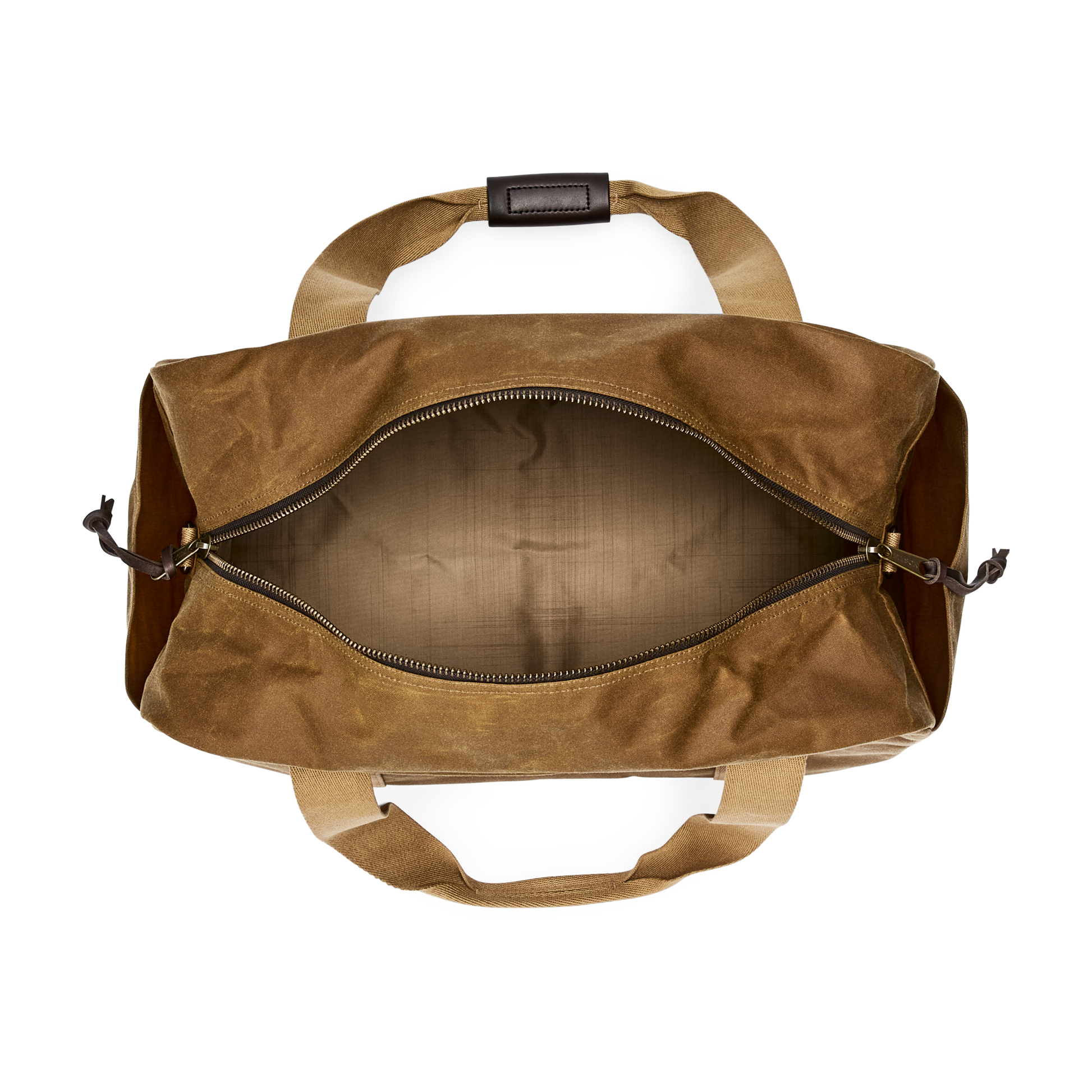 Alternate view of the Filson Medium Tin Cloth Duffle Bag - Dark Tan