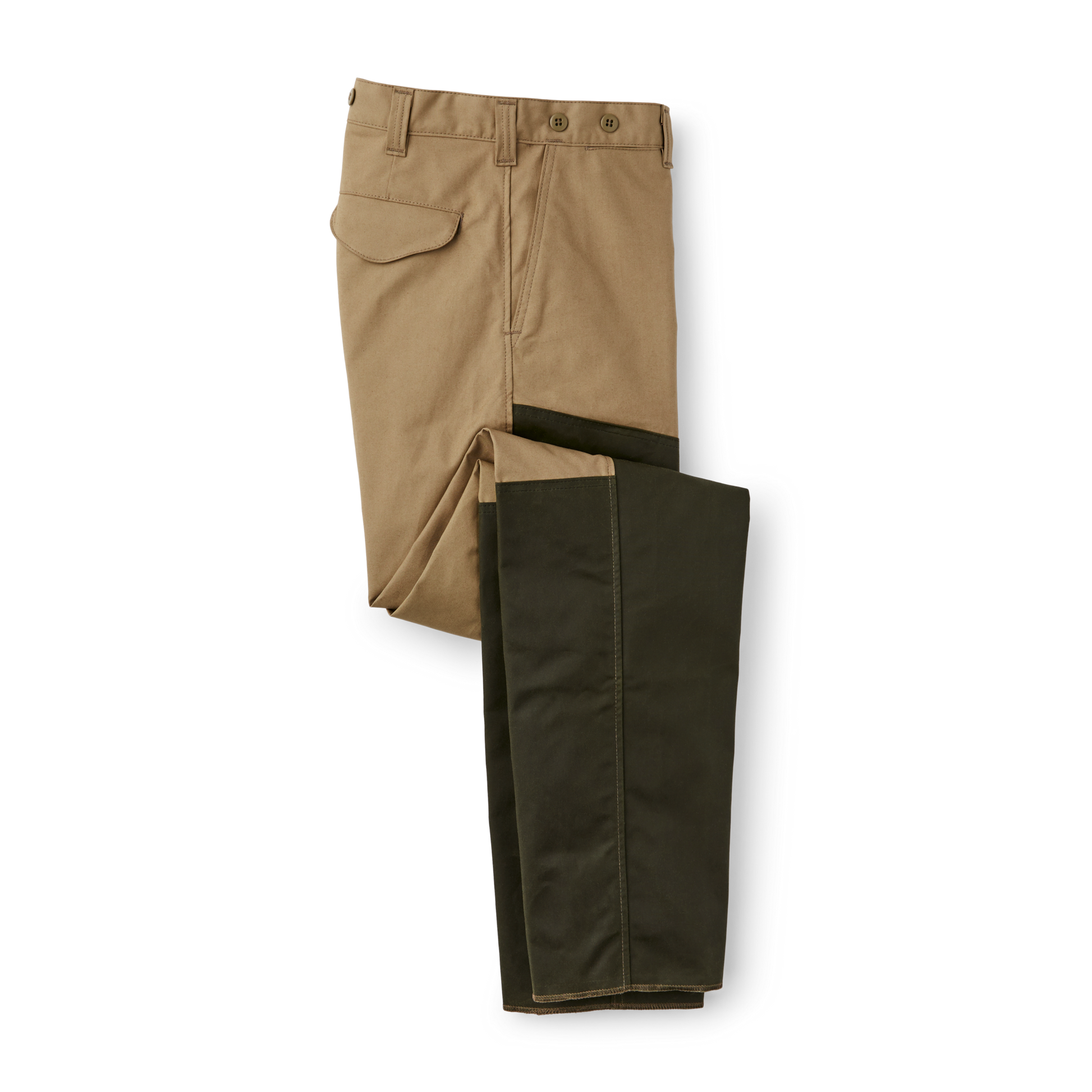 Front-facing image of the Filson Shelter Cloth Brush Pants - Camel